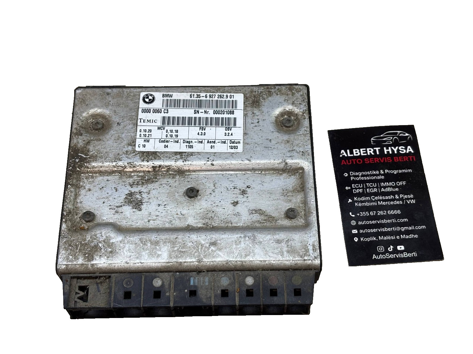 BMW TEMIC Control Module 61.35 6927262 OEM Tested