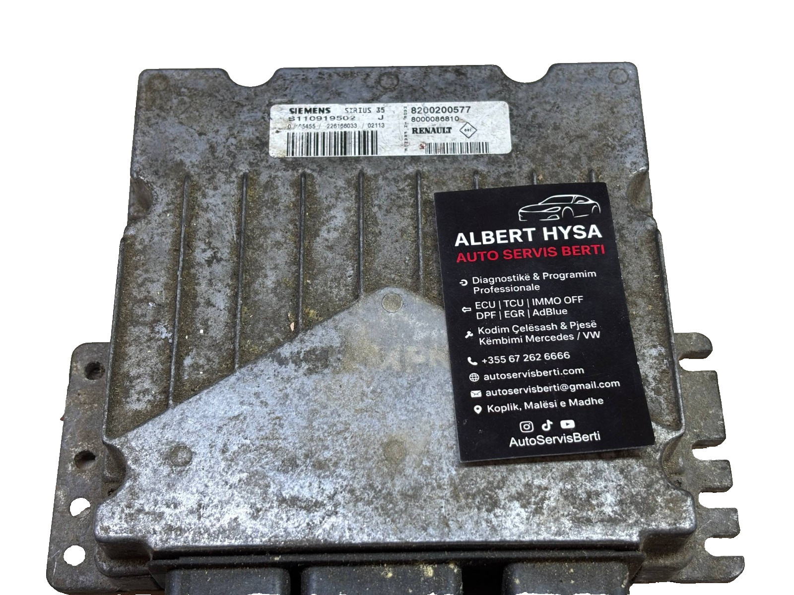 Renault Siemens Sirius 35 Engine ECU 8200200577 S110919502J OEM