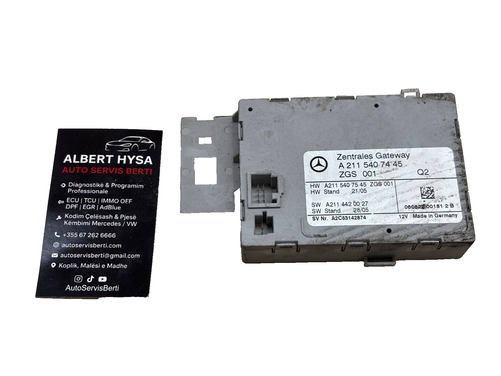 Mercedes Benz Zentrales Gateway Module ZGS001 A2115407445 OEM