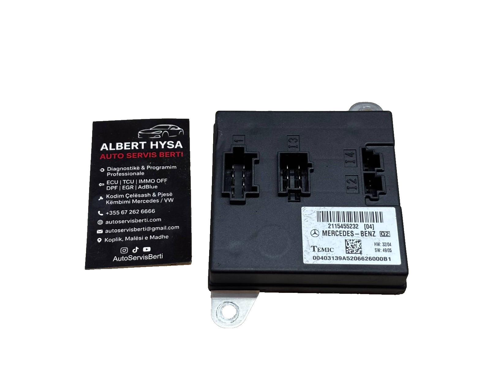 Mercedes Benz Control Unit TEMIC 2115455232 04 OEM