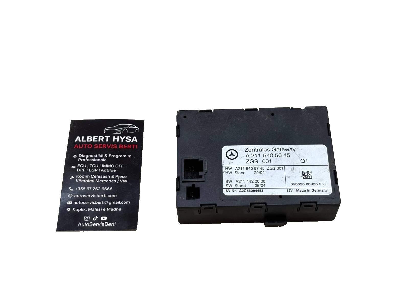 Mercedes Benz Zentrales Gateway Module ZGS001 A2115405645 OEM