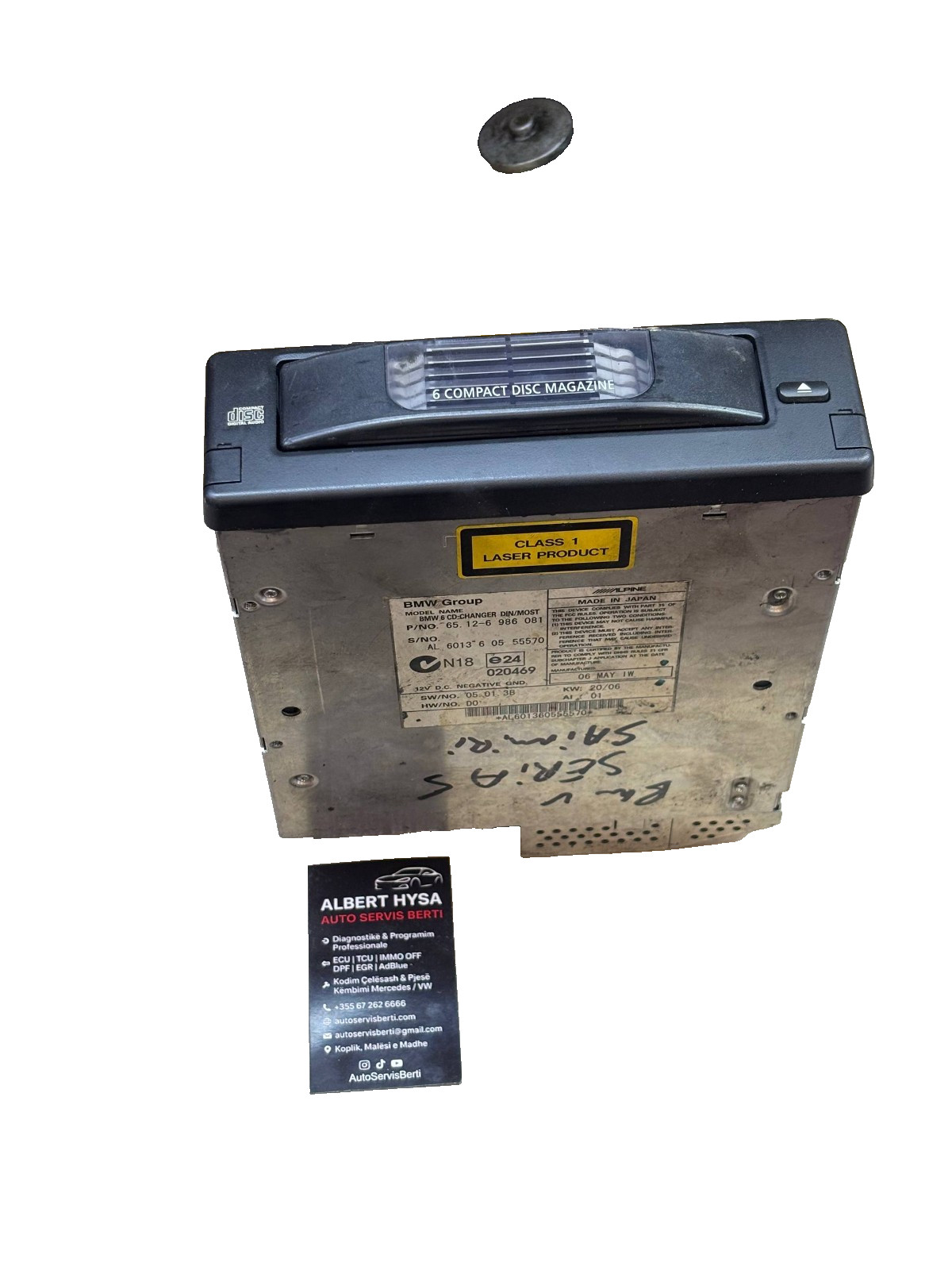 BMW CD Changer Magazine Cartridge 65.12 6986081 OEM