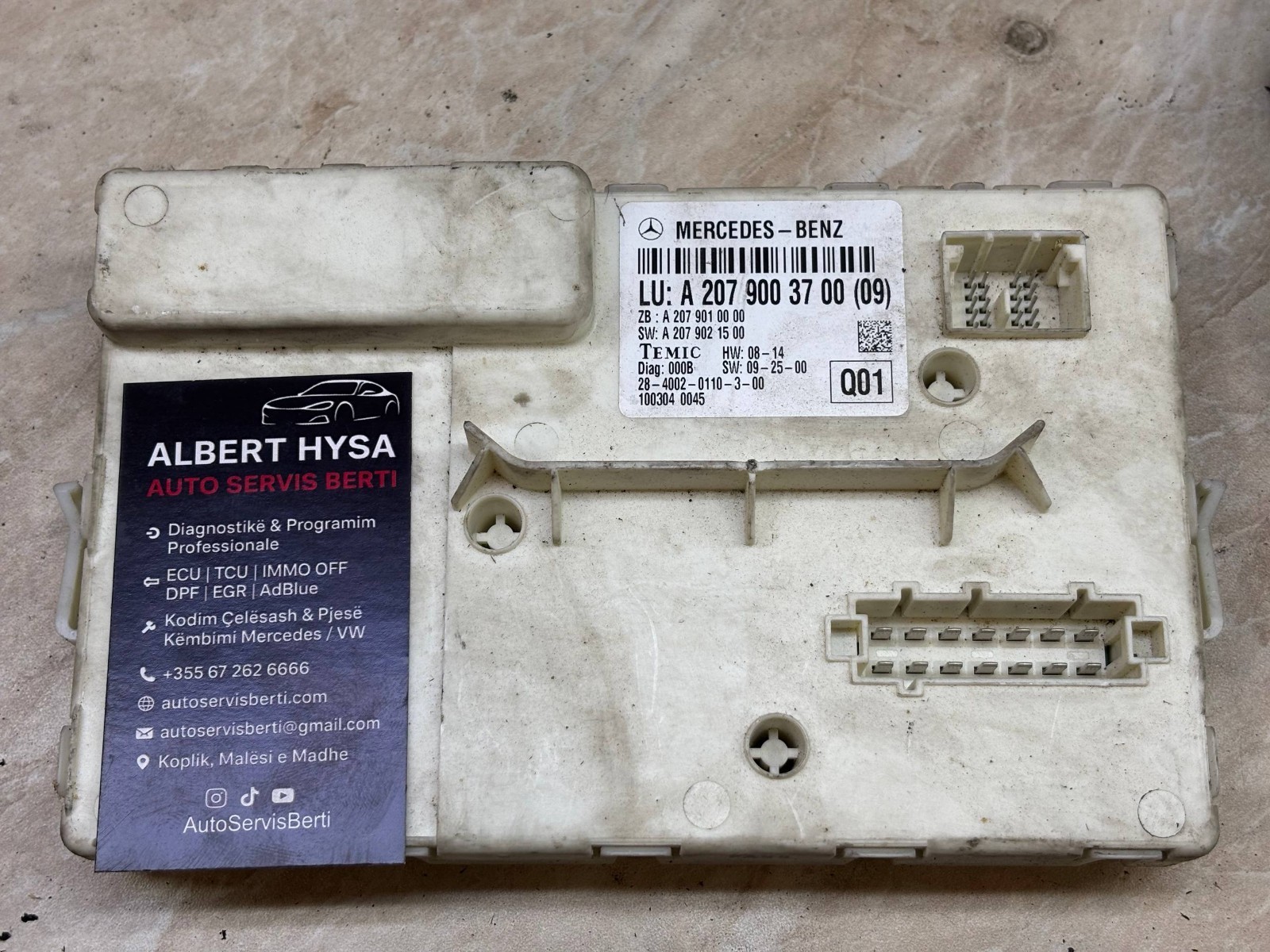 A2079003700 Temic Control Module 1003040045 OEM