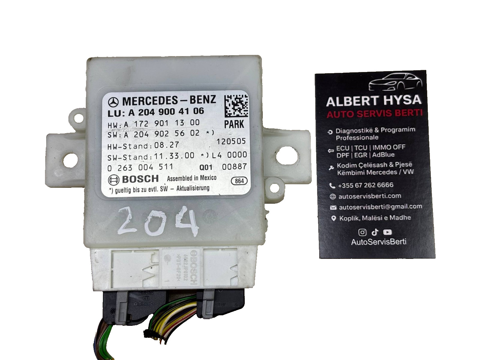A2049004106 Bosch ABS ESP Control Unit 0261004511 Mercedes Benz