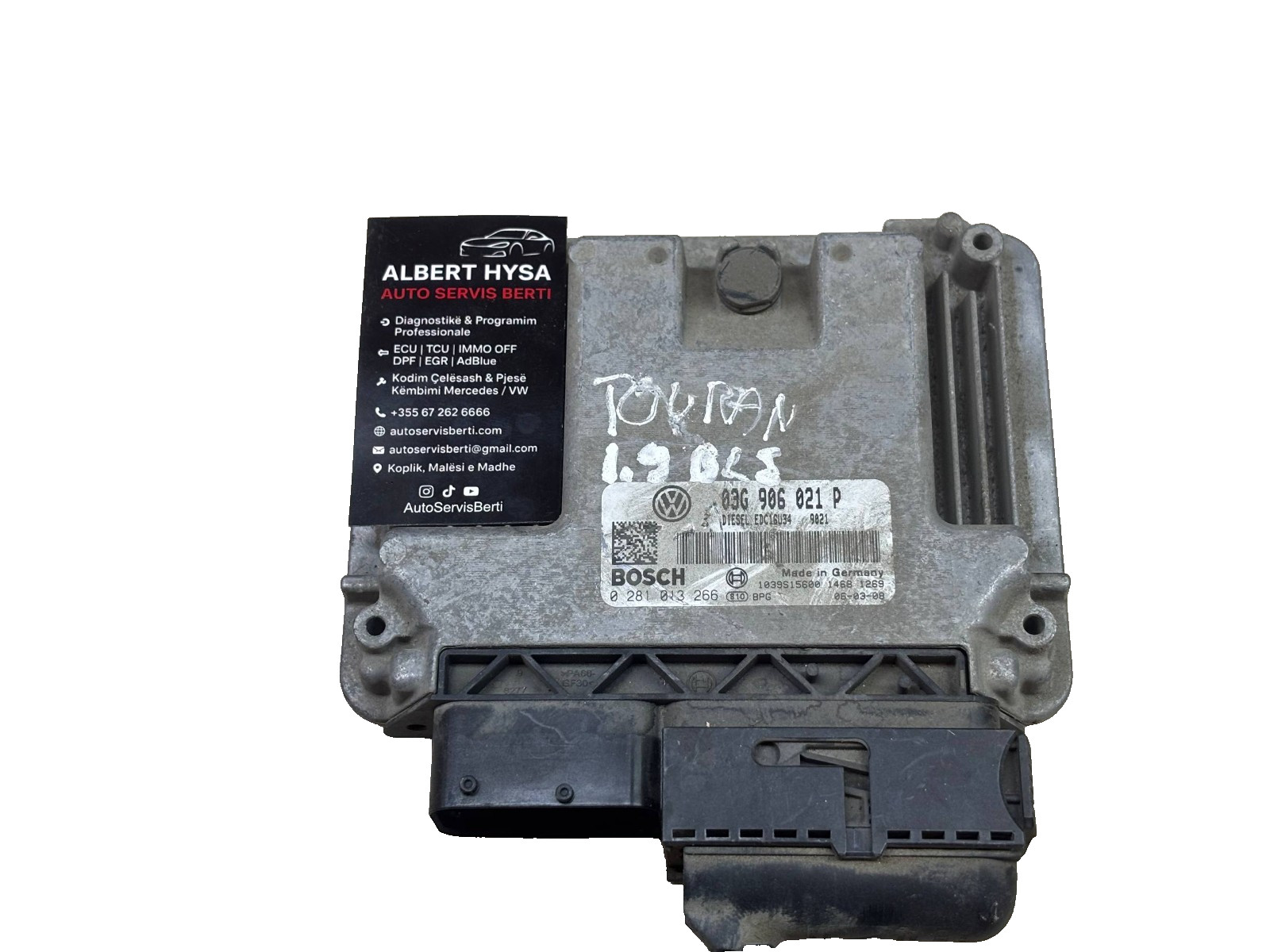 VW BOSCH ECU Engine Control Unit 03G906021P EDC16U34 0281013266