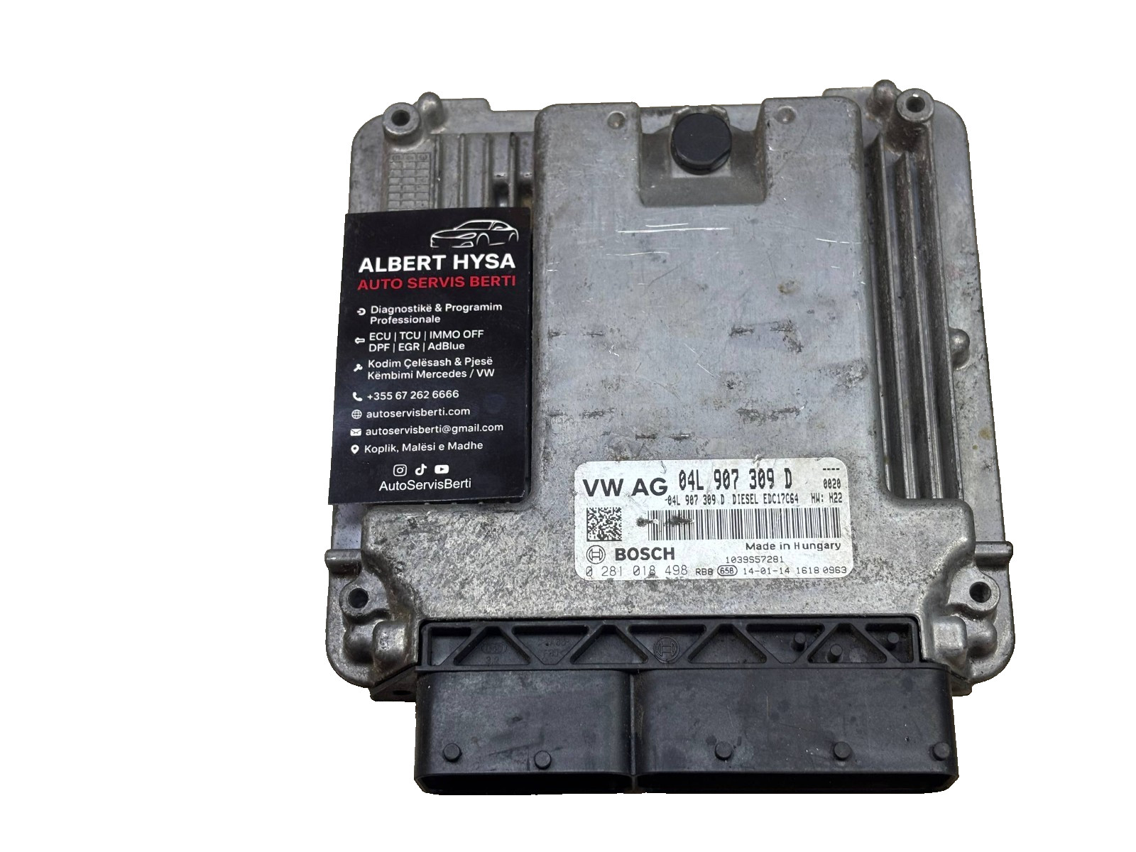 VW BOSCH ECU Engine Control Unit 04L907309D EDC17C64 0281018498