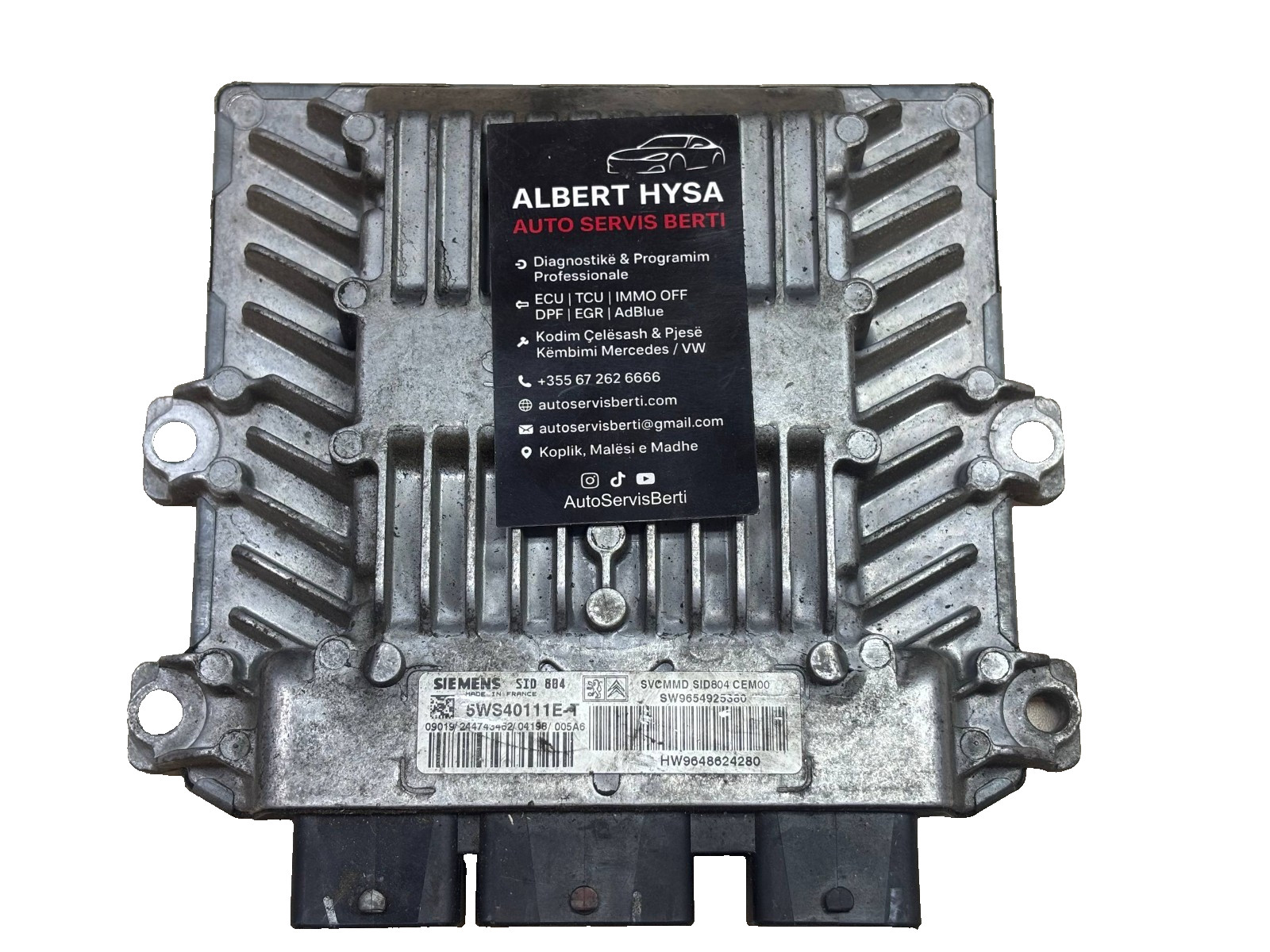 Siemens SID804 Engine ECU 5WS40111E T 9654925380 OEM Tested
