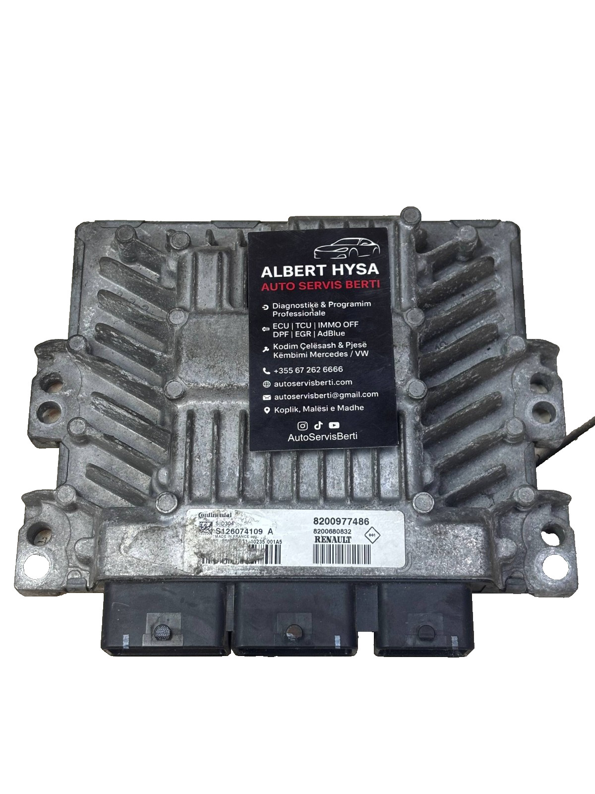 Renault Continental SID304 Engine ECU 8200977486 S126074109A OEM
