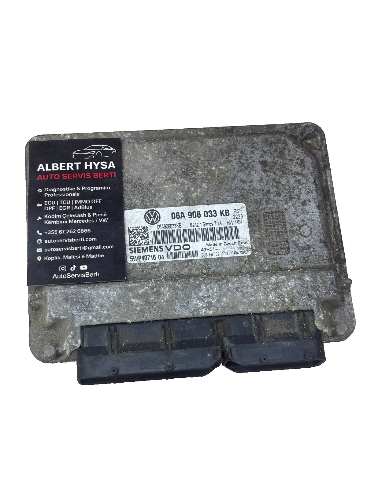Siemens VDO SIMOS 7.1A Engine ECU 06A906033KB 5WP40716-04 OEM