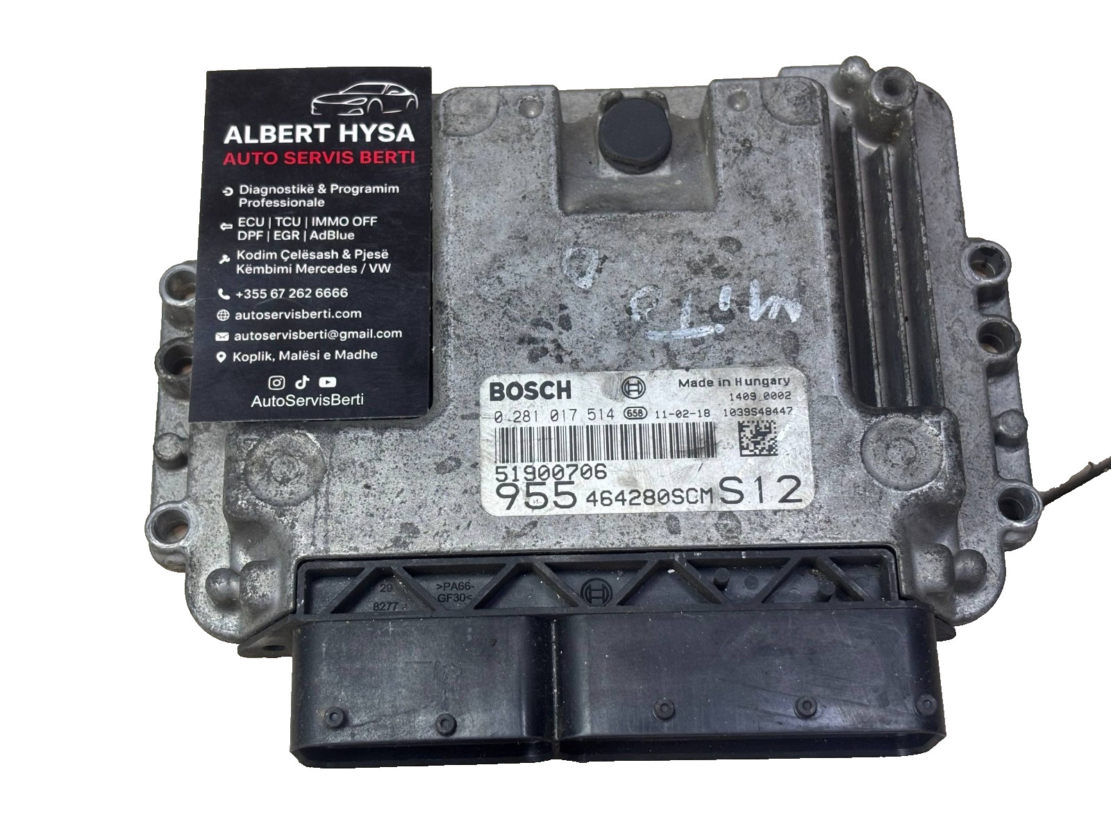 Bosch EDC16C39 Engine ECU 51900706 0281017514 OEM