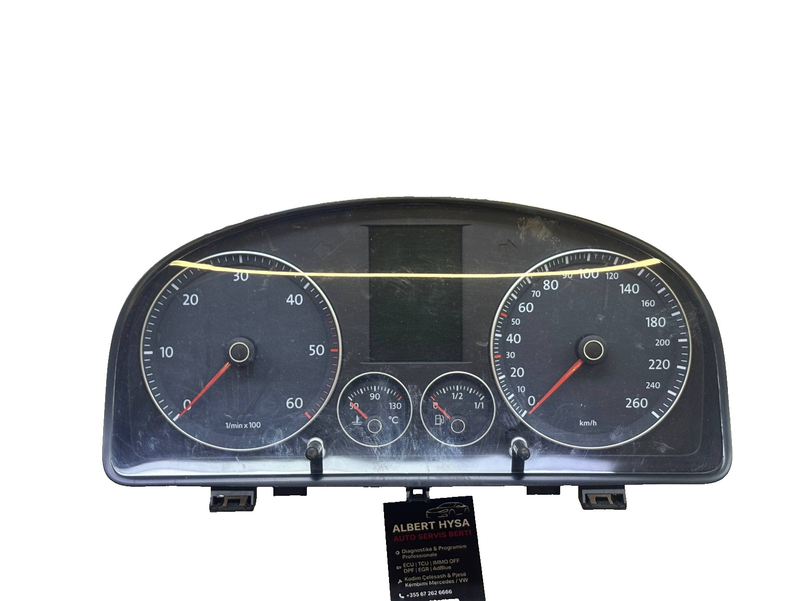 VW Instrument Cluster Speedometer 1T0920874A VDD 260 km/h