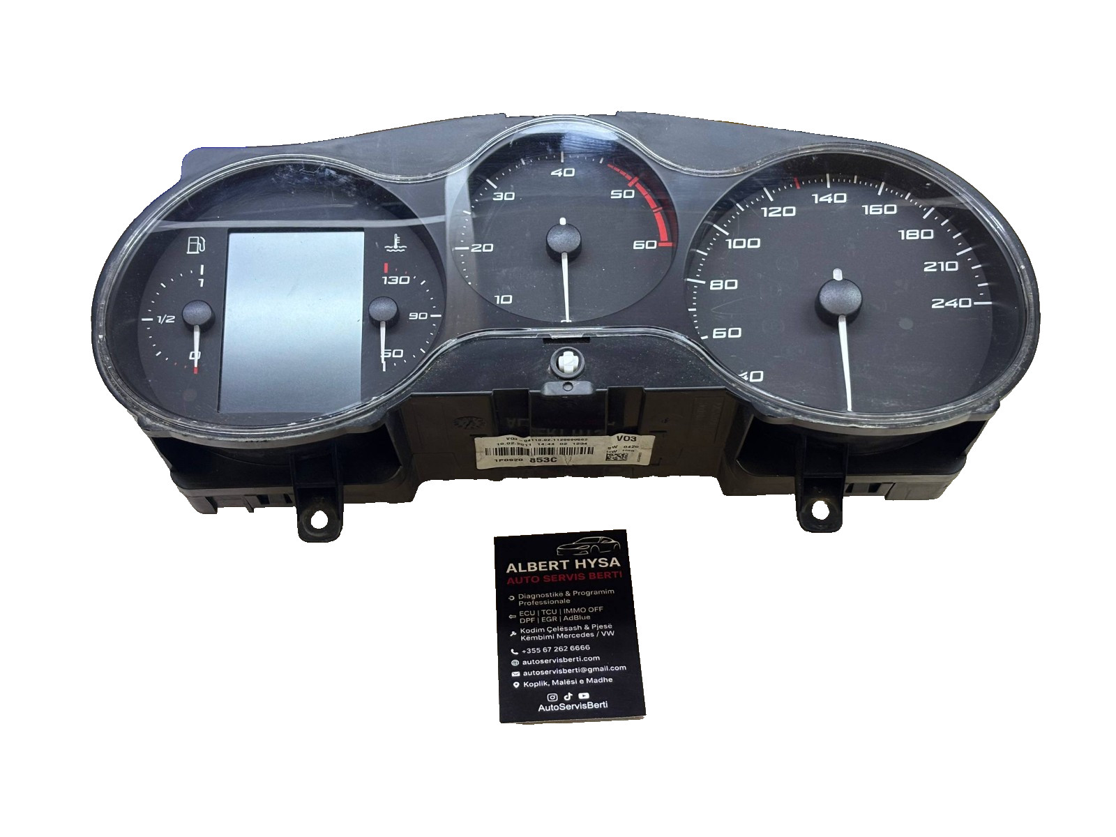 Seat Leon Instrument Cluster Speedometer 1P0920853C VDO Diesel