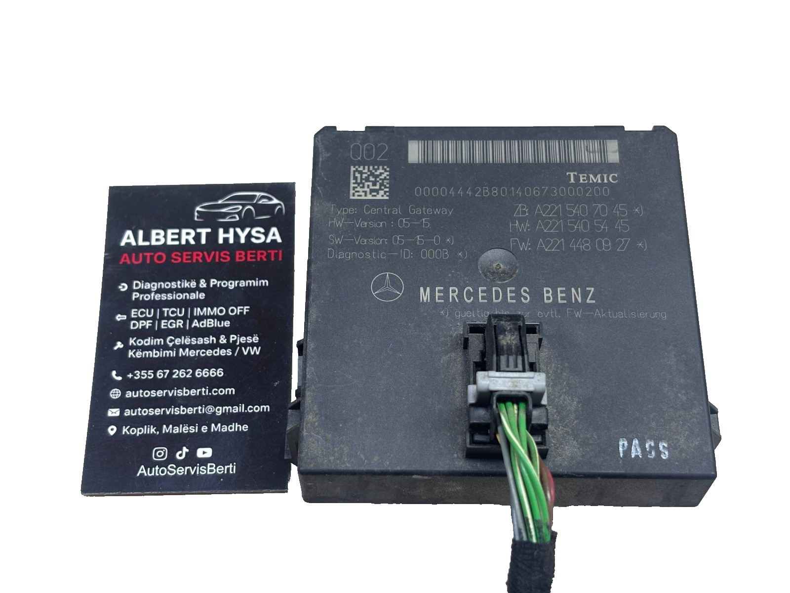 Mercedes Benz W221 Module A2218708785 TEMIC
