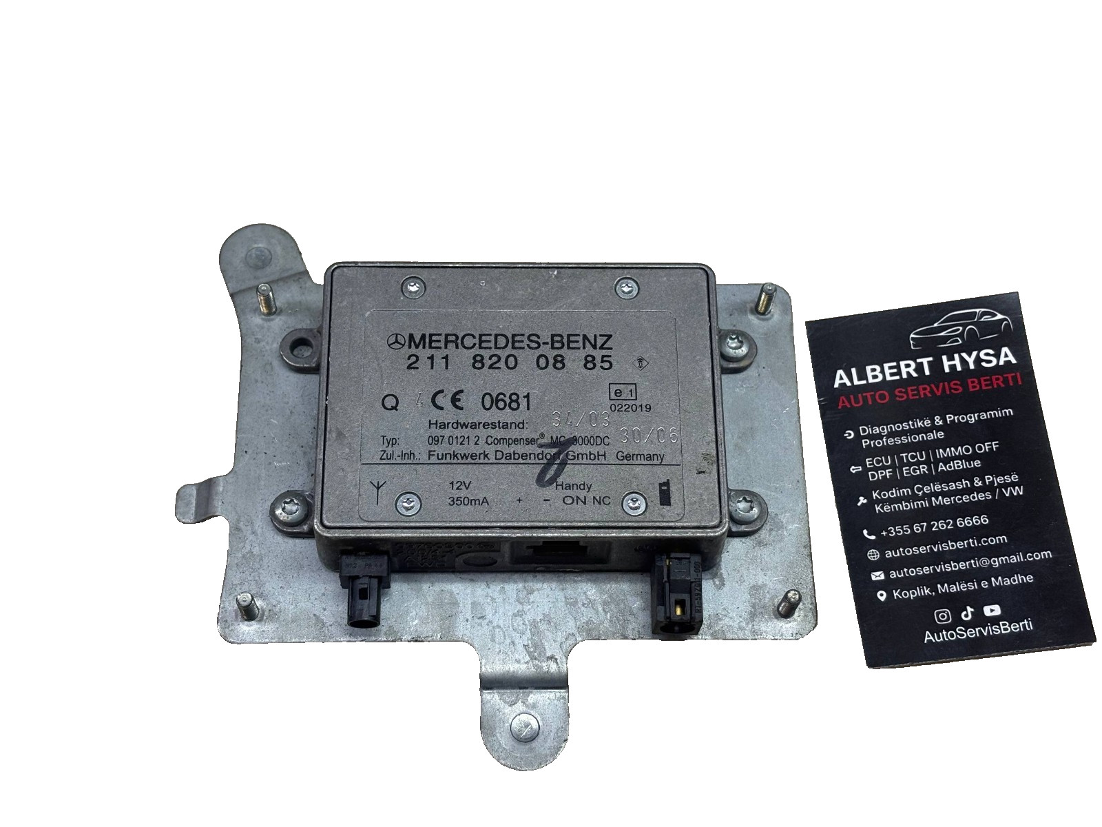 Mercedes S-Class W221 Telephone Antenna A2218200885 Antenna
