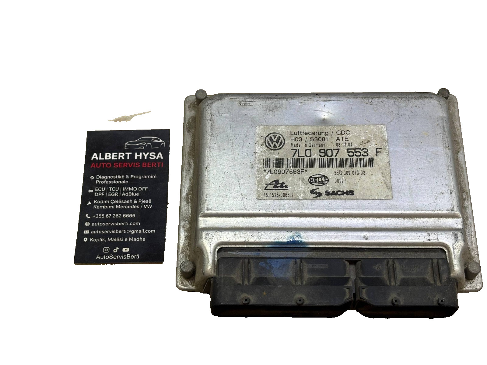 ATE Hella Air Suspension Control Module 7L0907553F 5SG009073 03