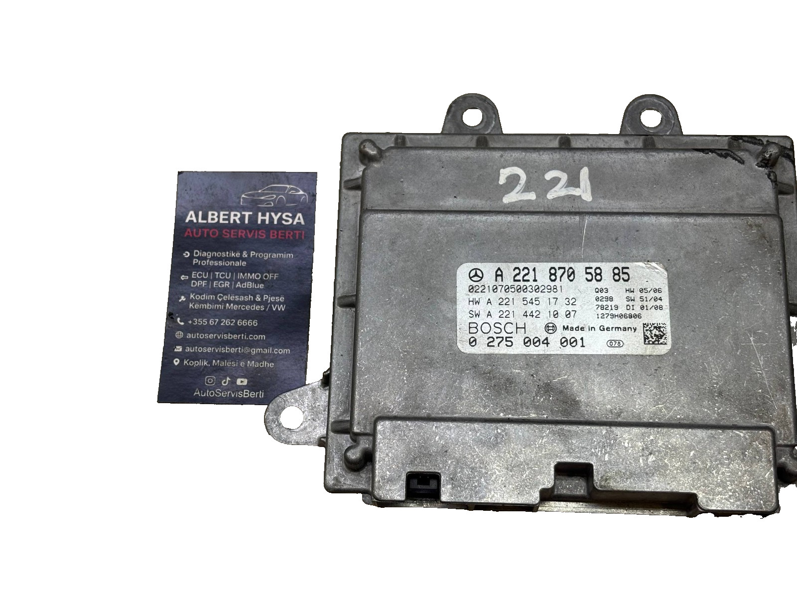 Bosch Night Vision Control Module A2218705885 0275004001