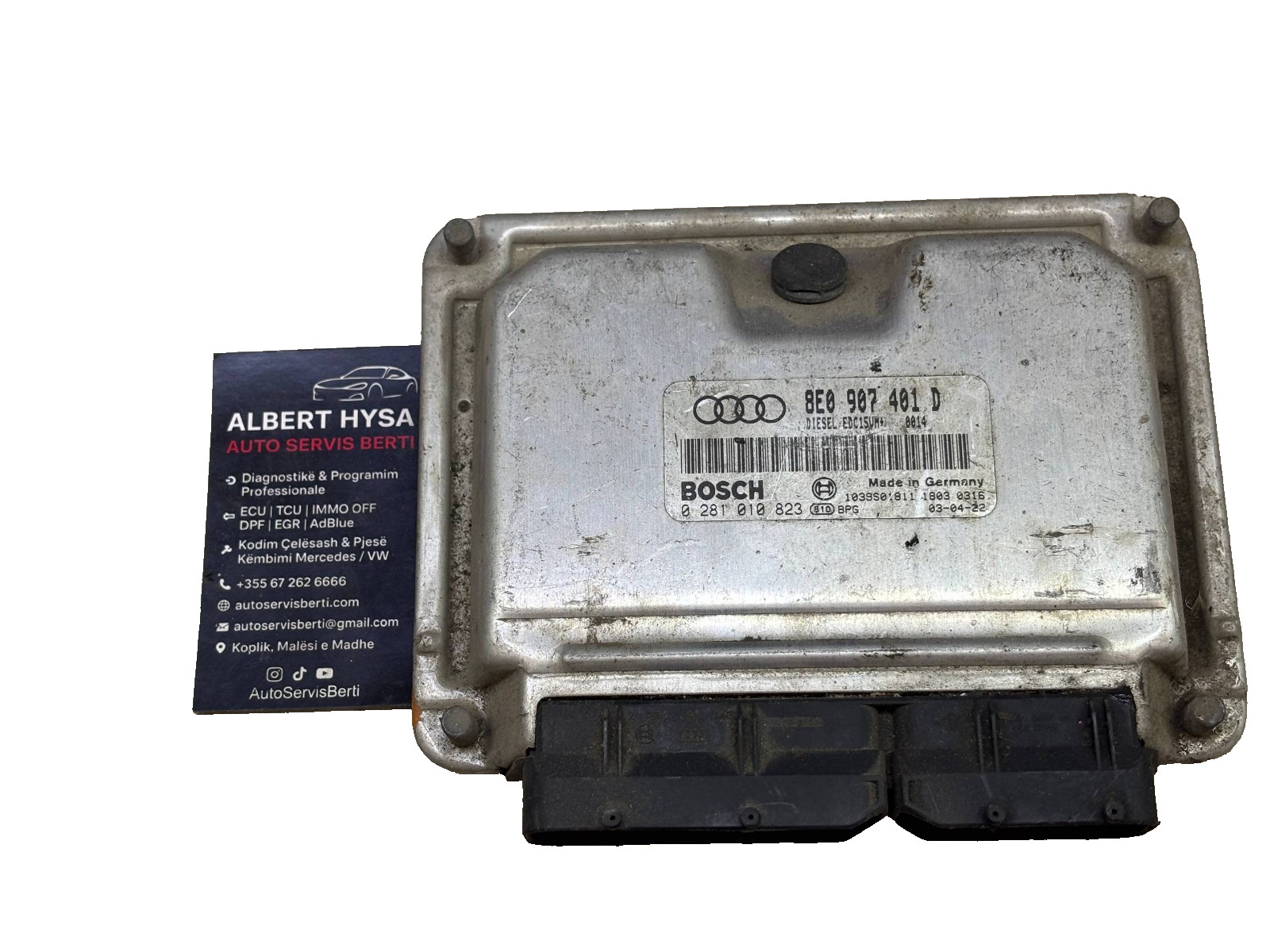 Bosch Engine ECU 8E0907401D EDC15VM+ 0281010823