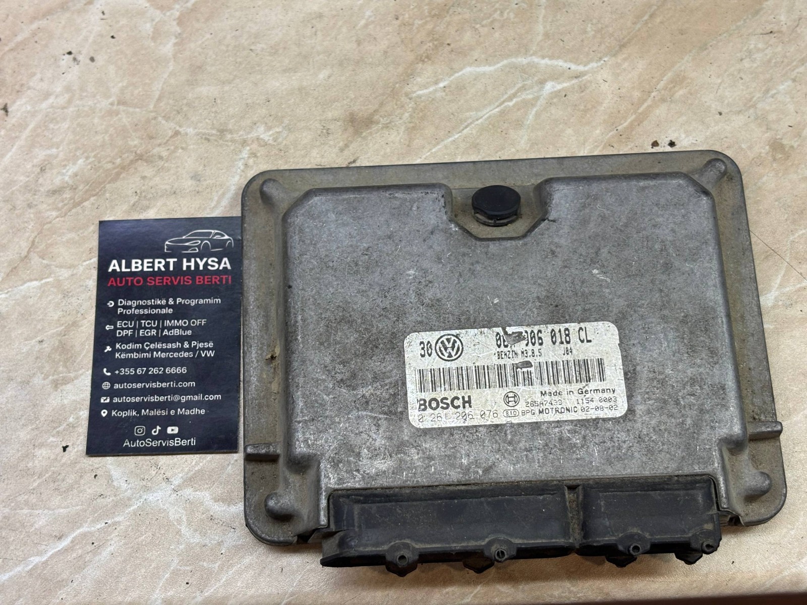 Bosch Engine ECU 06A906018CL M3.8.5 0261206076