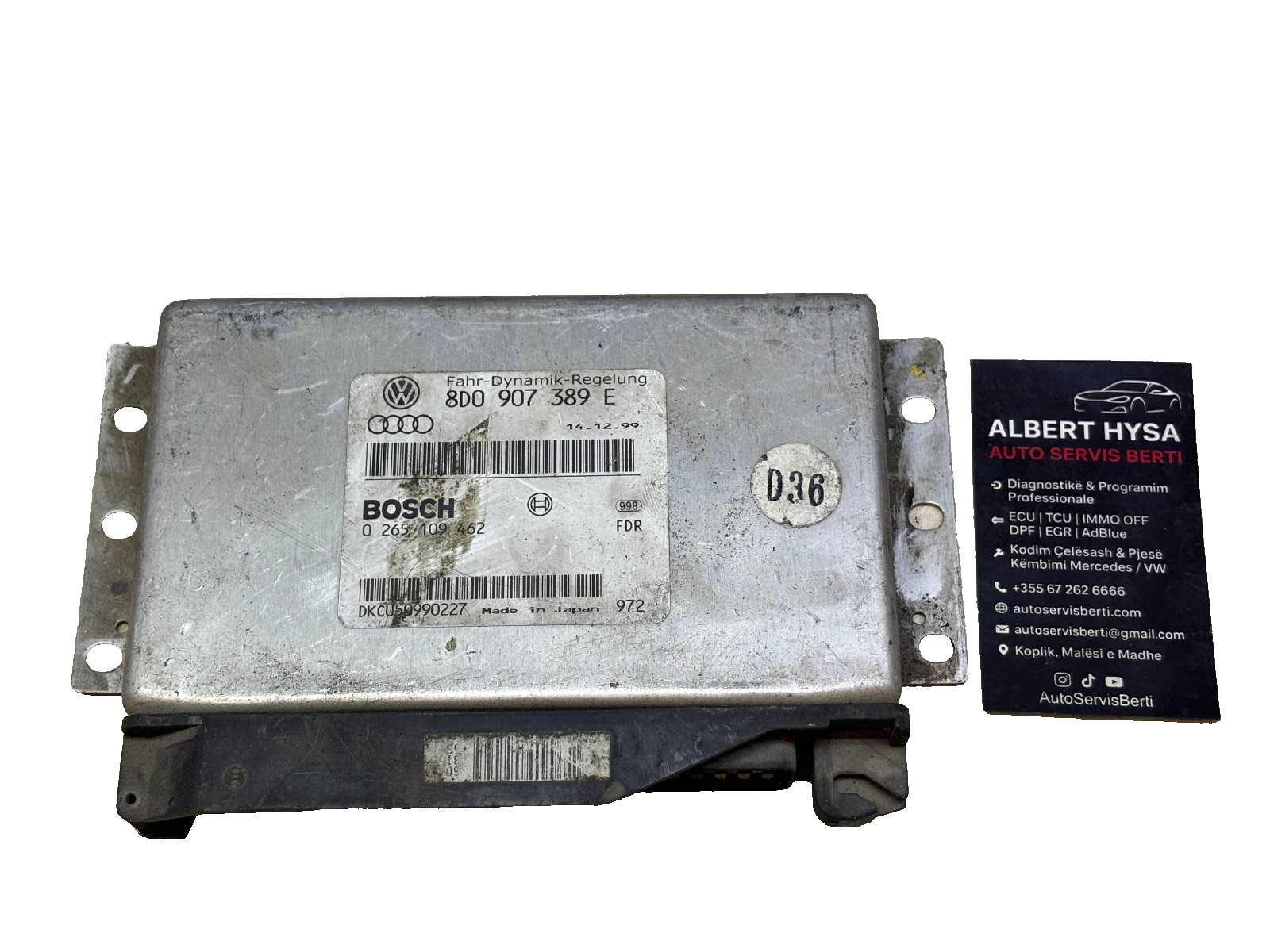Bosch ABS Control Module 8D0907389E 0265109462