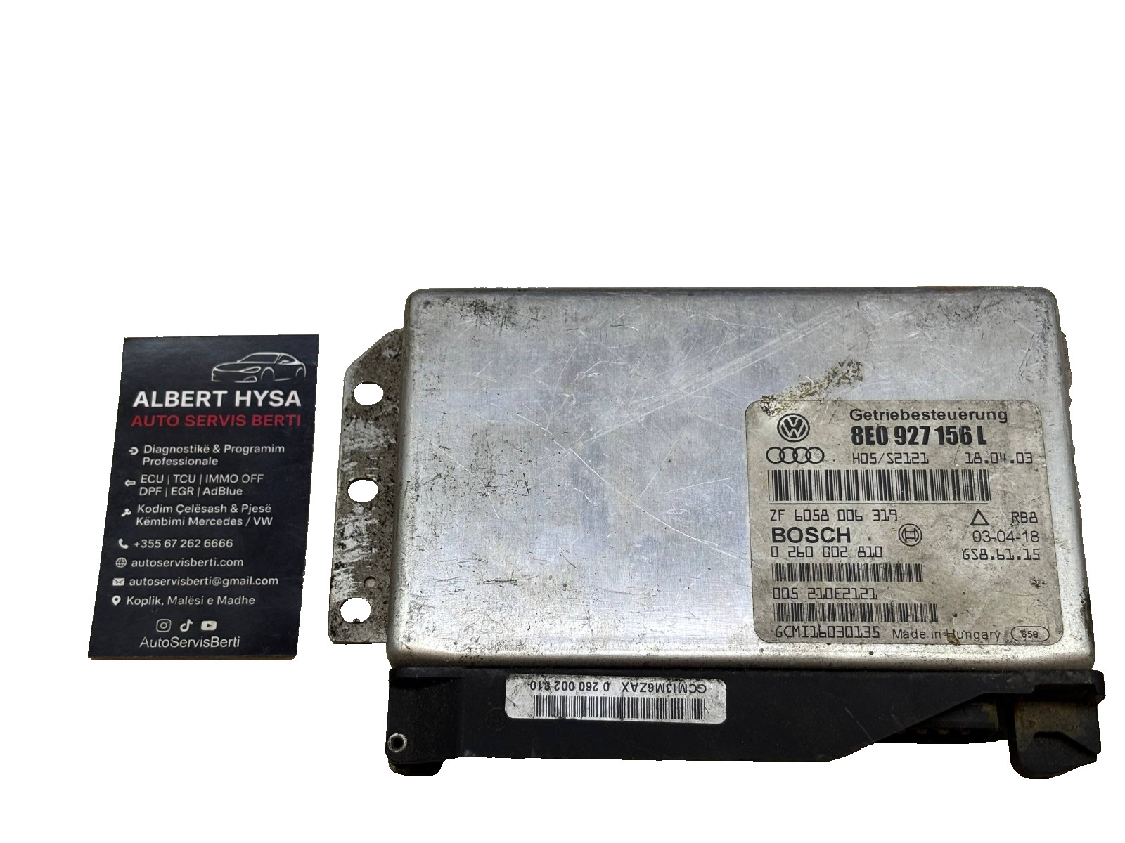 Bosch Gearbox Control Module 8E0927156L 0260002810