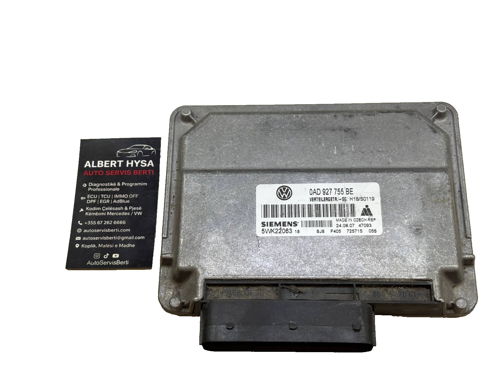 Siemens Gearbox Control Module 0AD927755BE 5WK22063 18