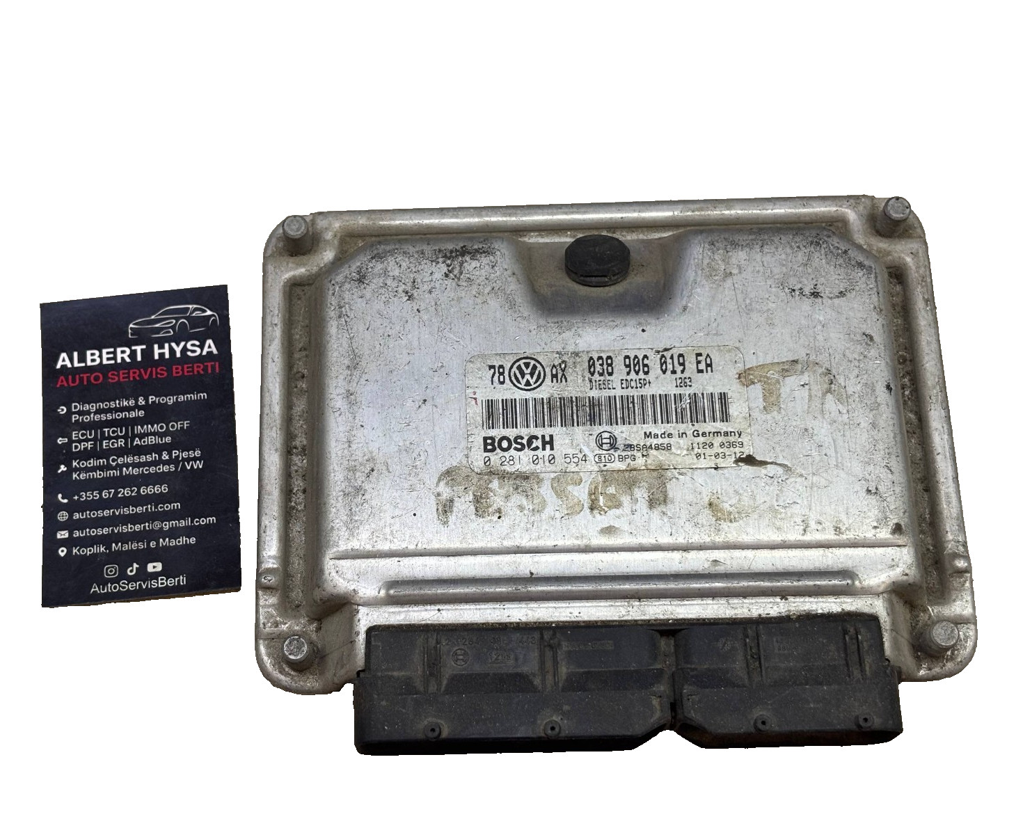 Bosch Engine ECU 038906019EA EDC15P+ 0281010554