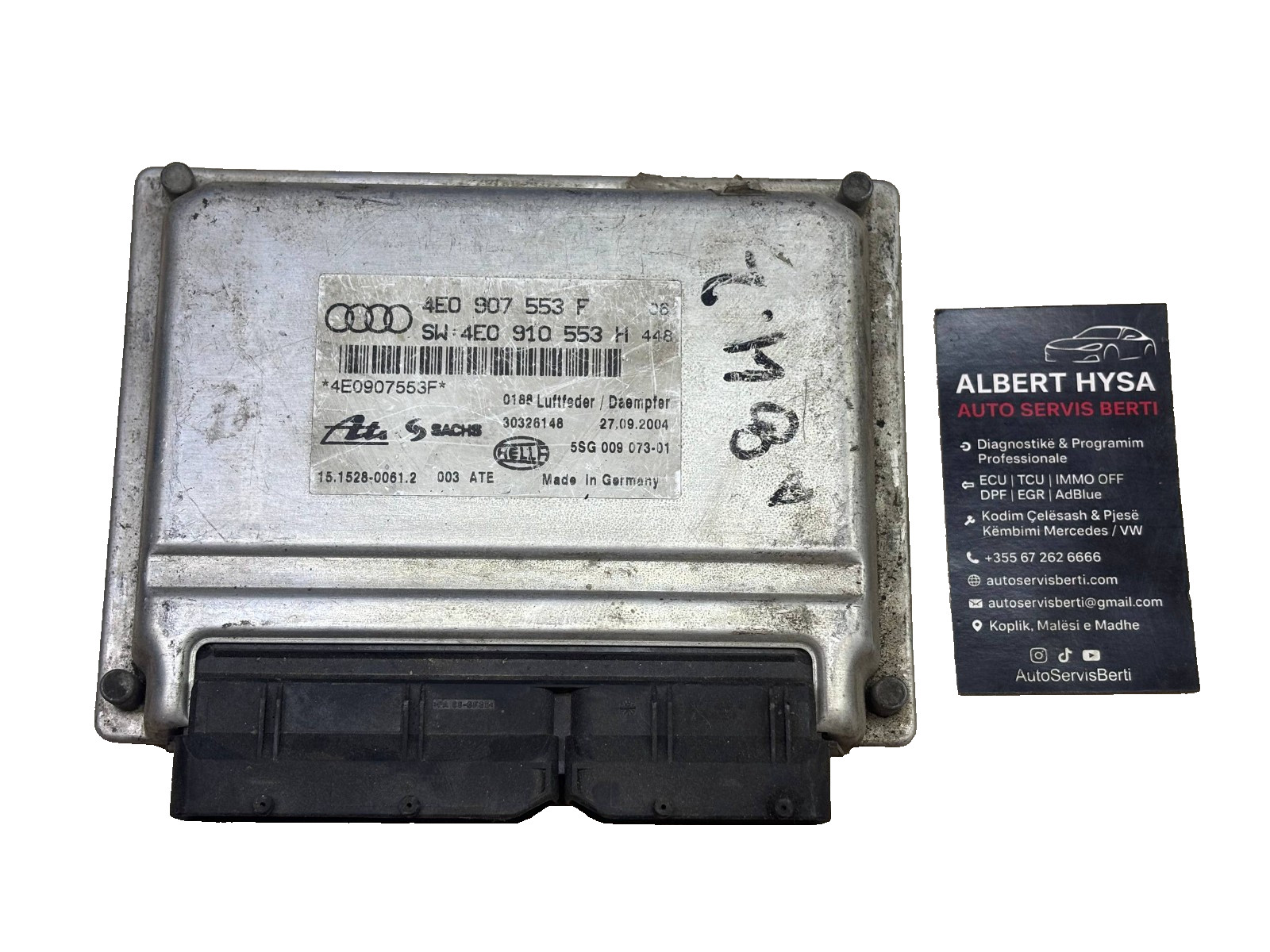 ATE Hella Suspension Control Module 4E0907553F 5SG009073 01
