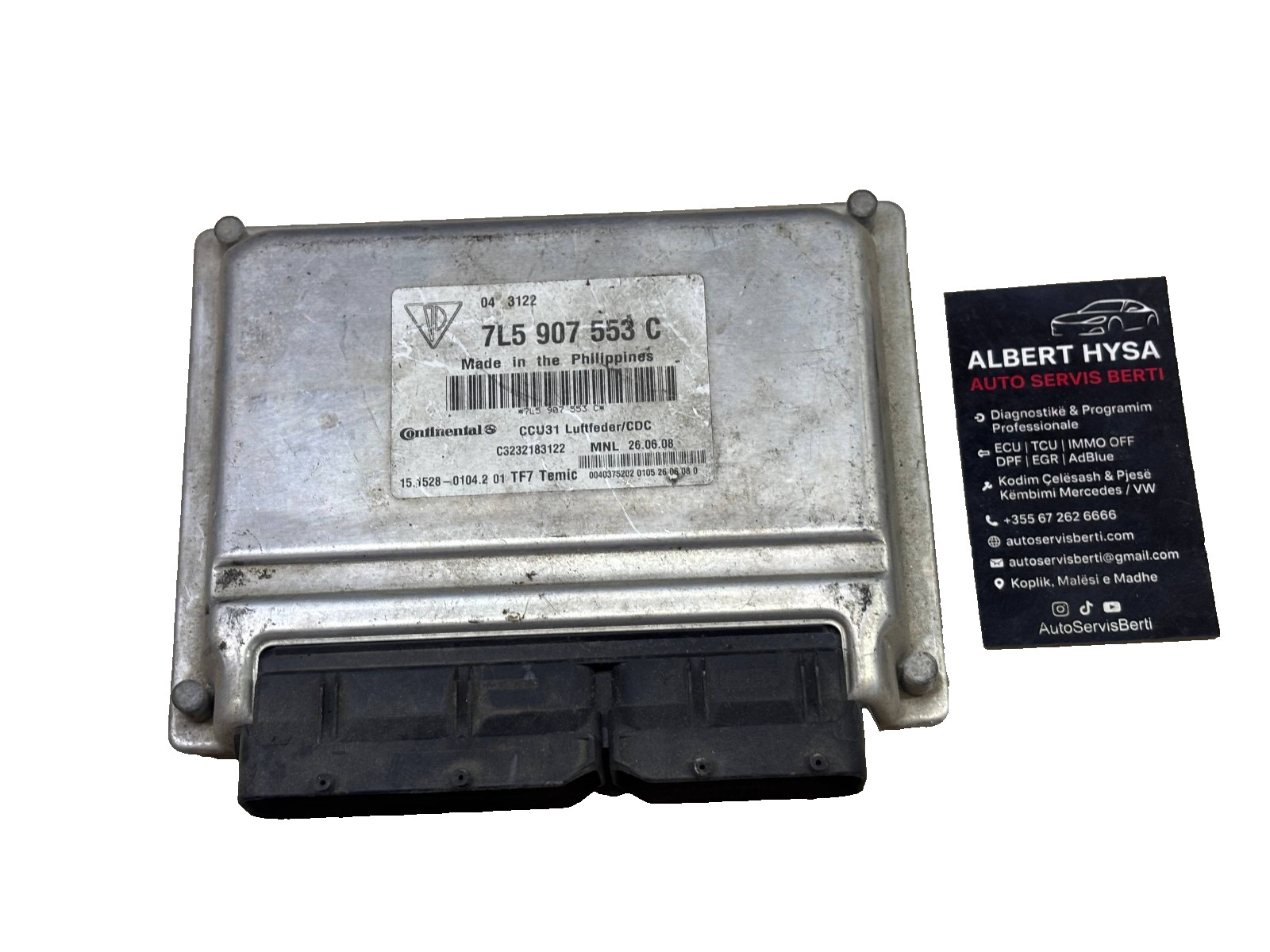 Continental Suspension Control Module 7L5907553C 15.1528-0104.2 01