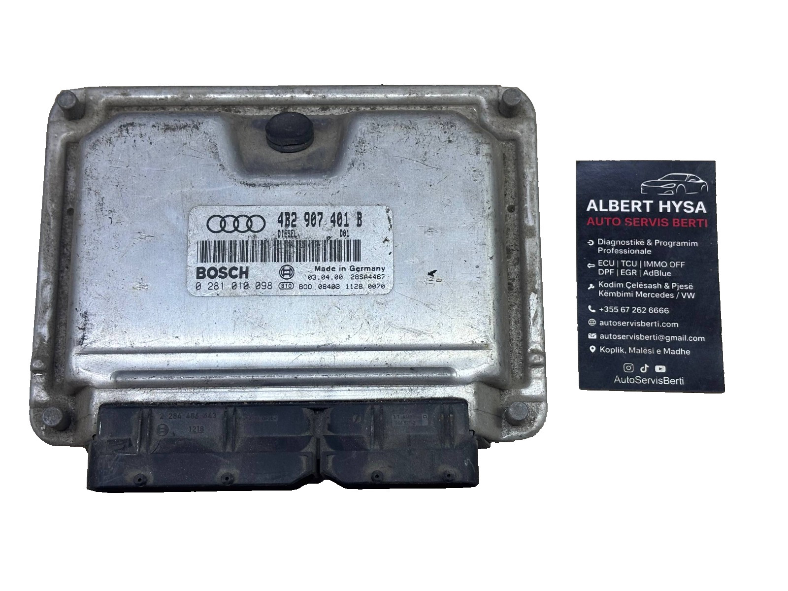 Bosch Engine ECU 4B2907401B EDC15VM+ 0281010098