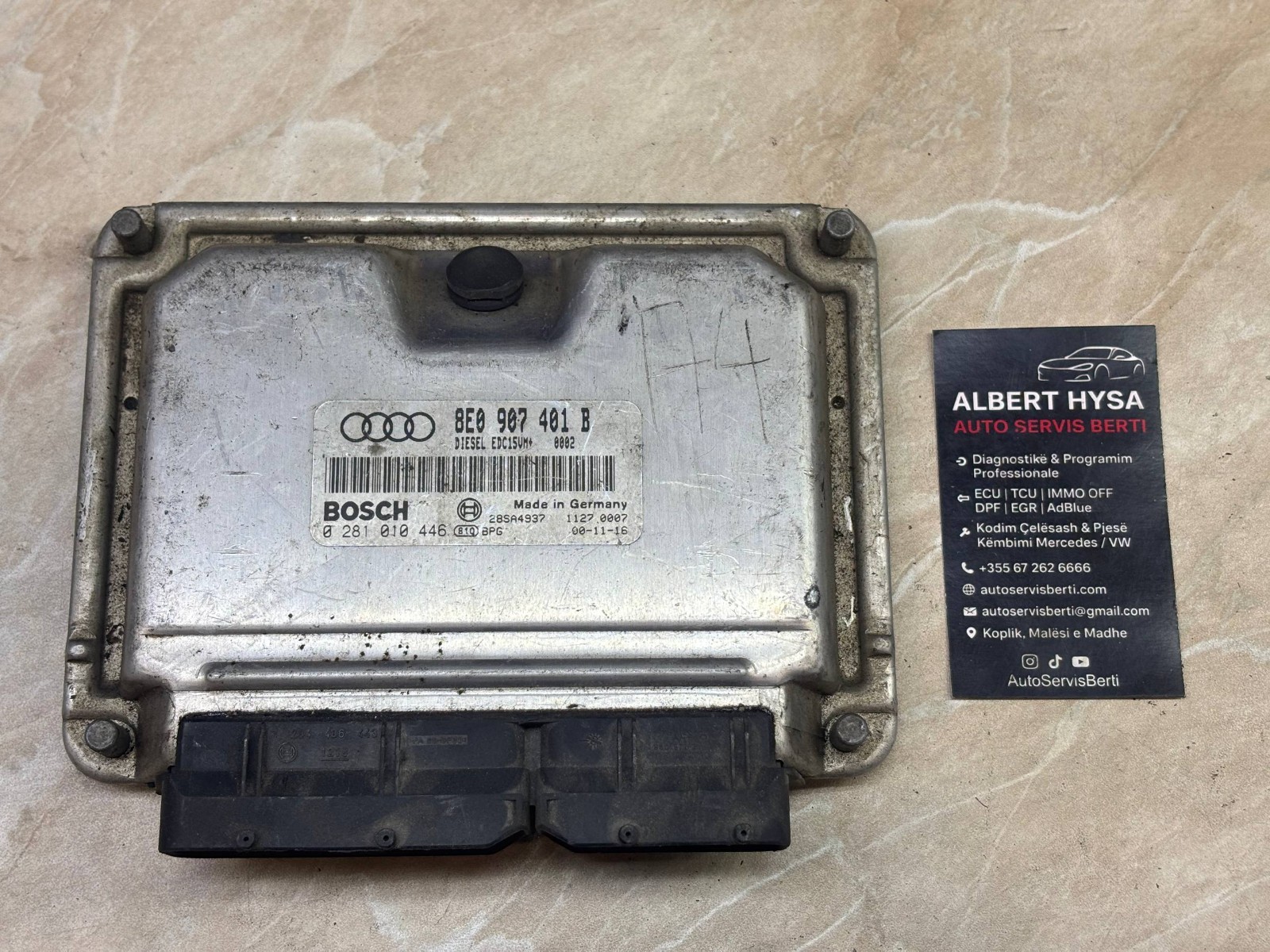 Bosch Engine ECU 8E0907401B EDC15VM+ 0281010446