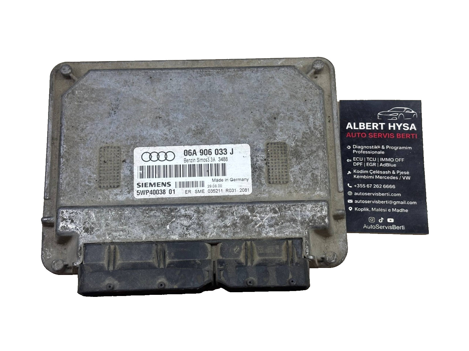 Siemens Engine ECU 06A906033J SIMOS3.3A 5WP40038 01