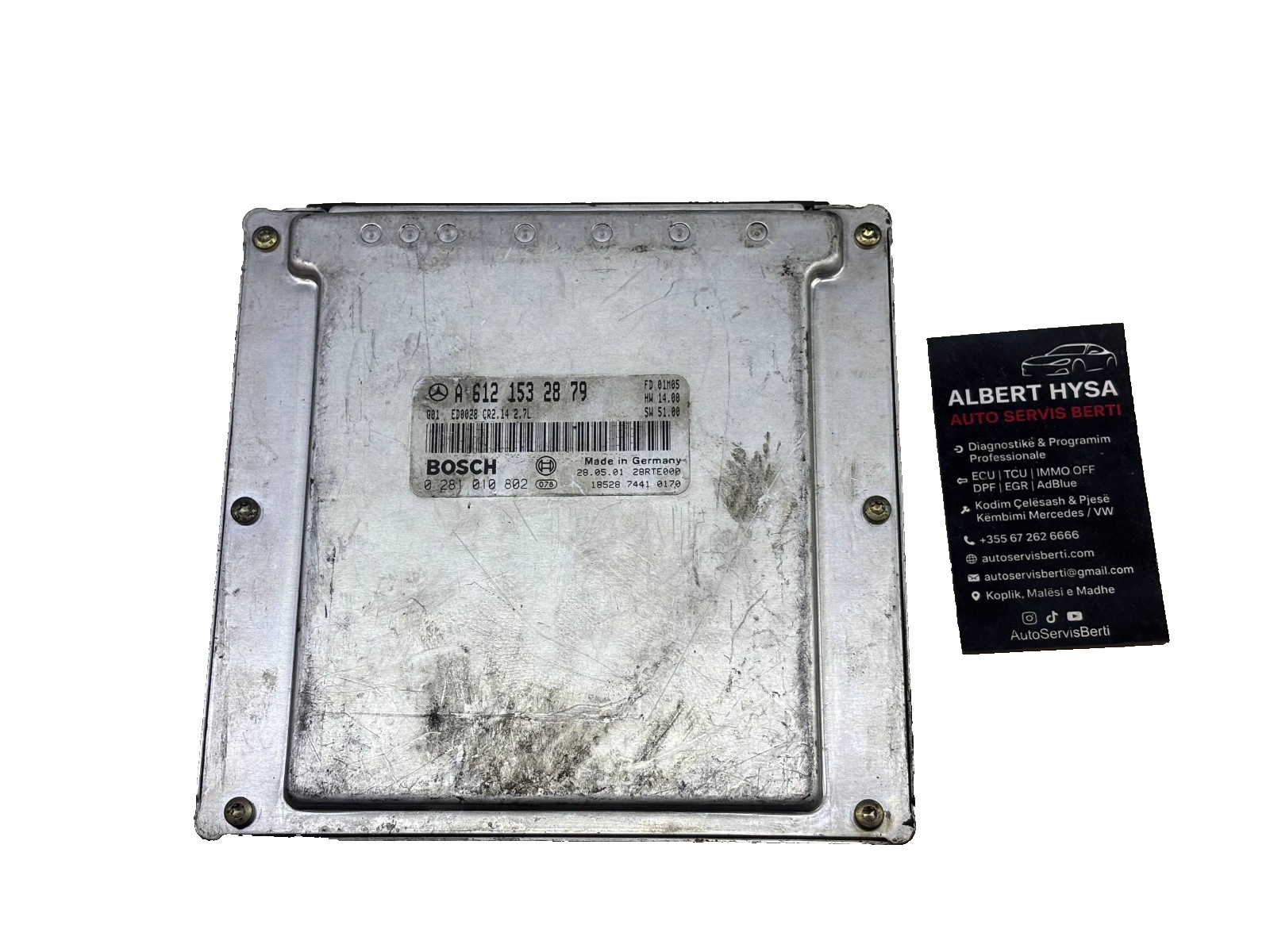 Bosch Engine ECU A6121532879 EDC15C6 0281010802