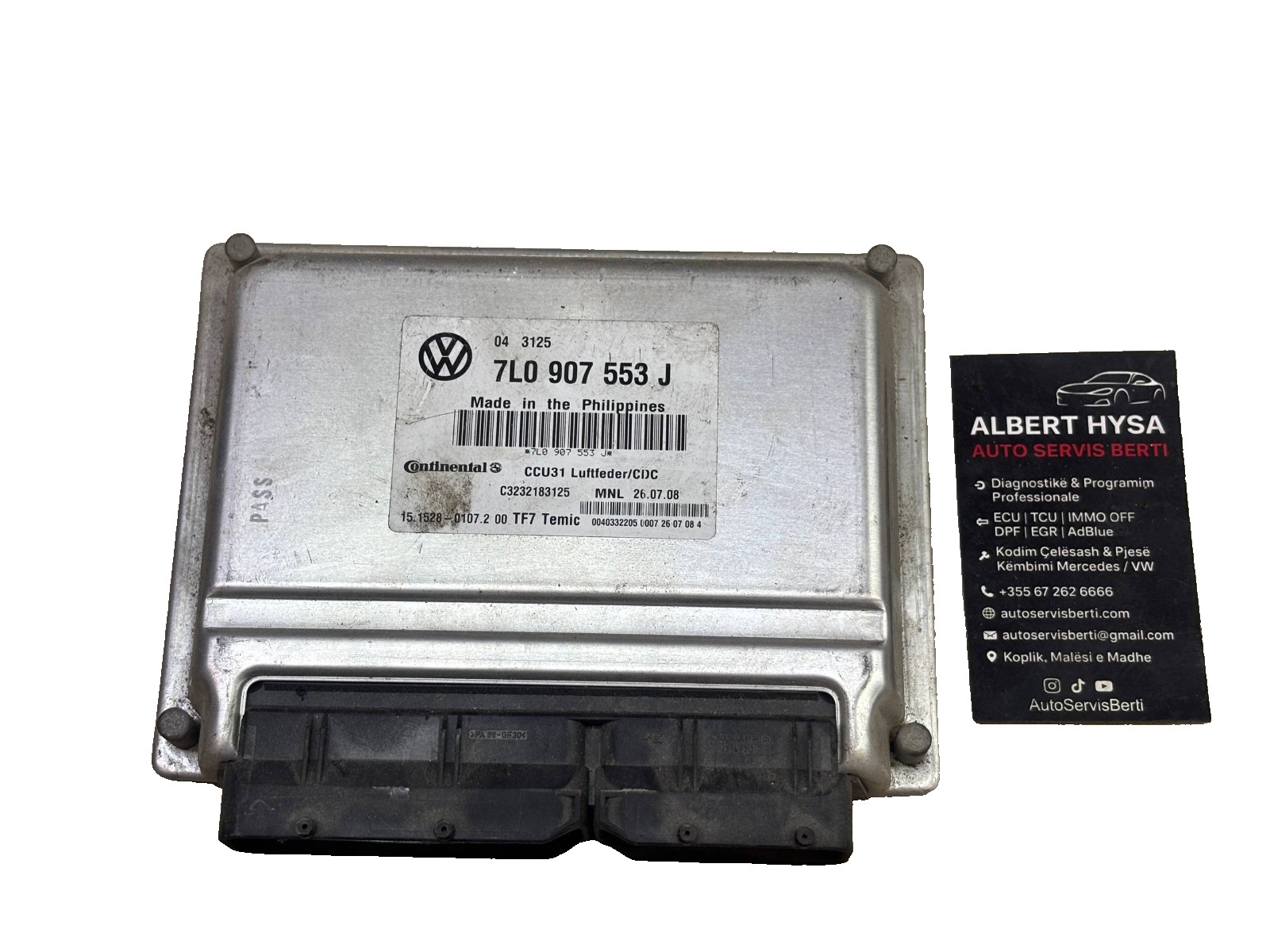 Continental Suspension Control Module 7L0907553J 15.1528-0107.2 00