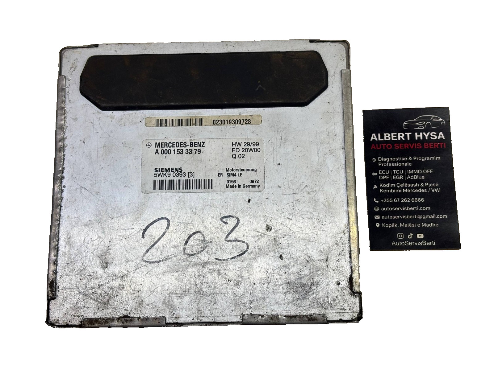 Siemens Engine ECU A0001533379 SIM4LE 5WK90393 3
