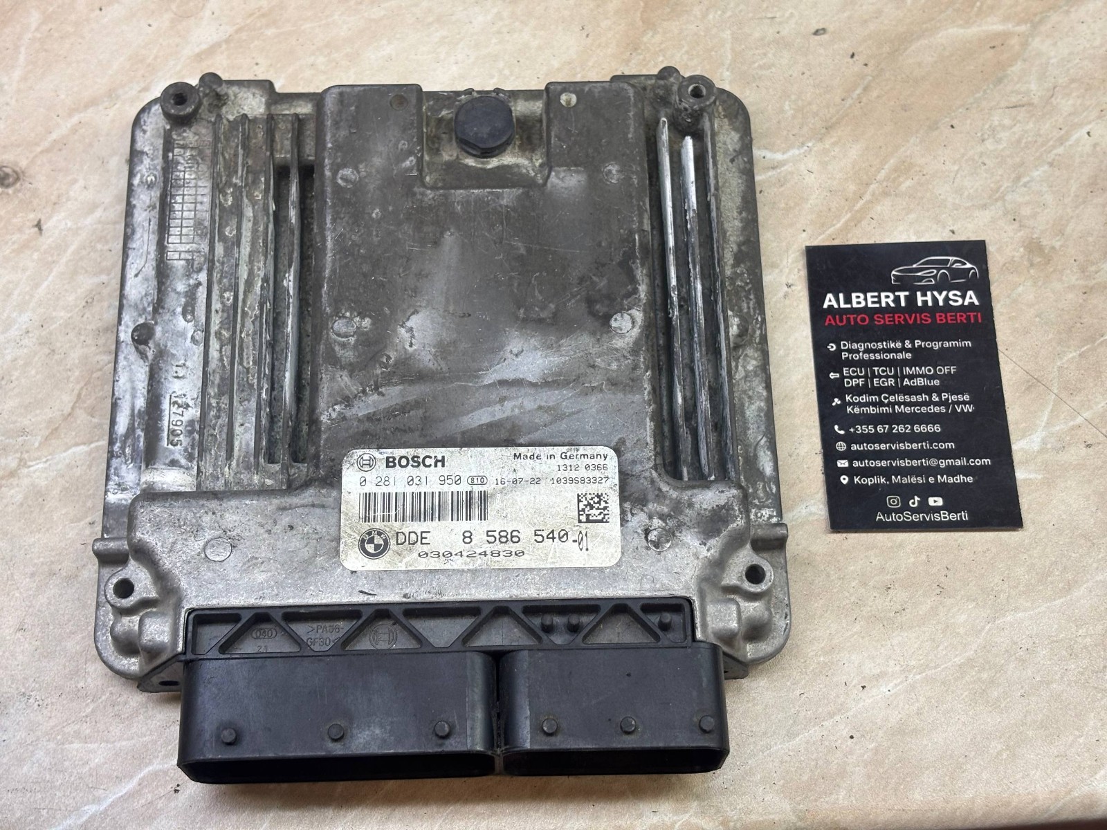 Bosch Engine ECU DDE8586540 01 EDC17C56 0281031950
