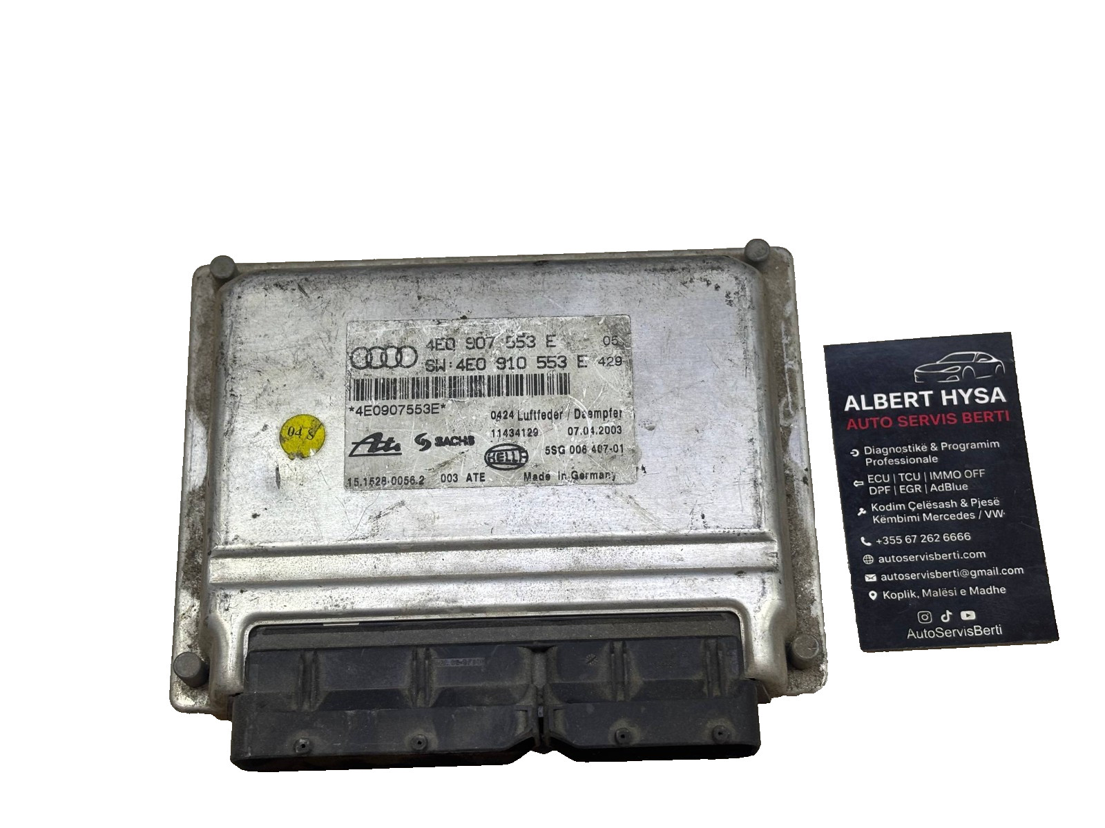ATE Hella Suspension Control Module 8E0907553E 5SK006407 01