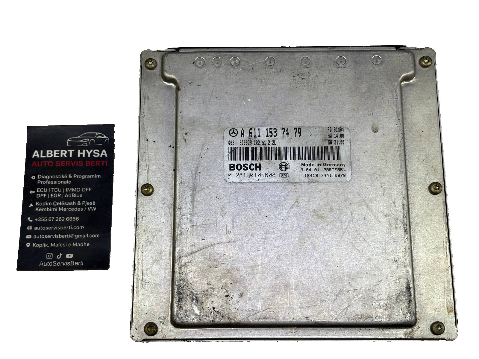 Bosch Engine ECU A6111537479 EDC15C6 0281010608