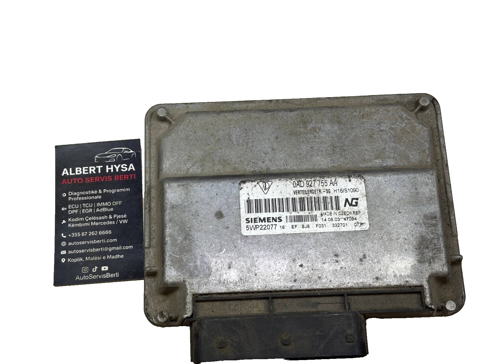 Siemens Gearbox Control Module 0AD927755AA SJ8 5WP22077