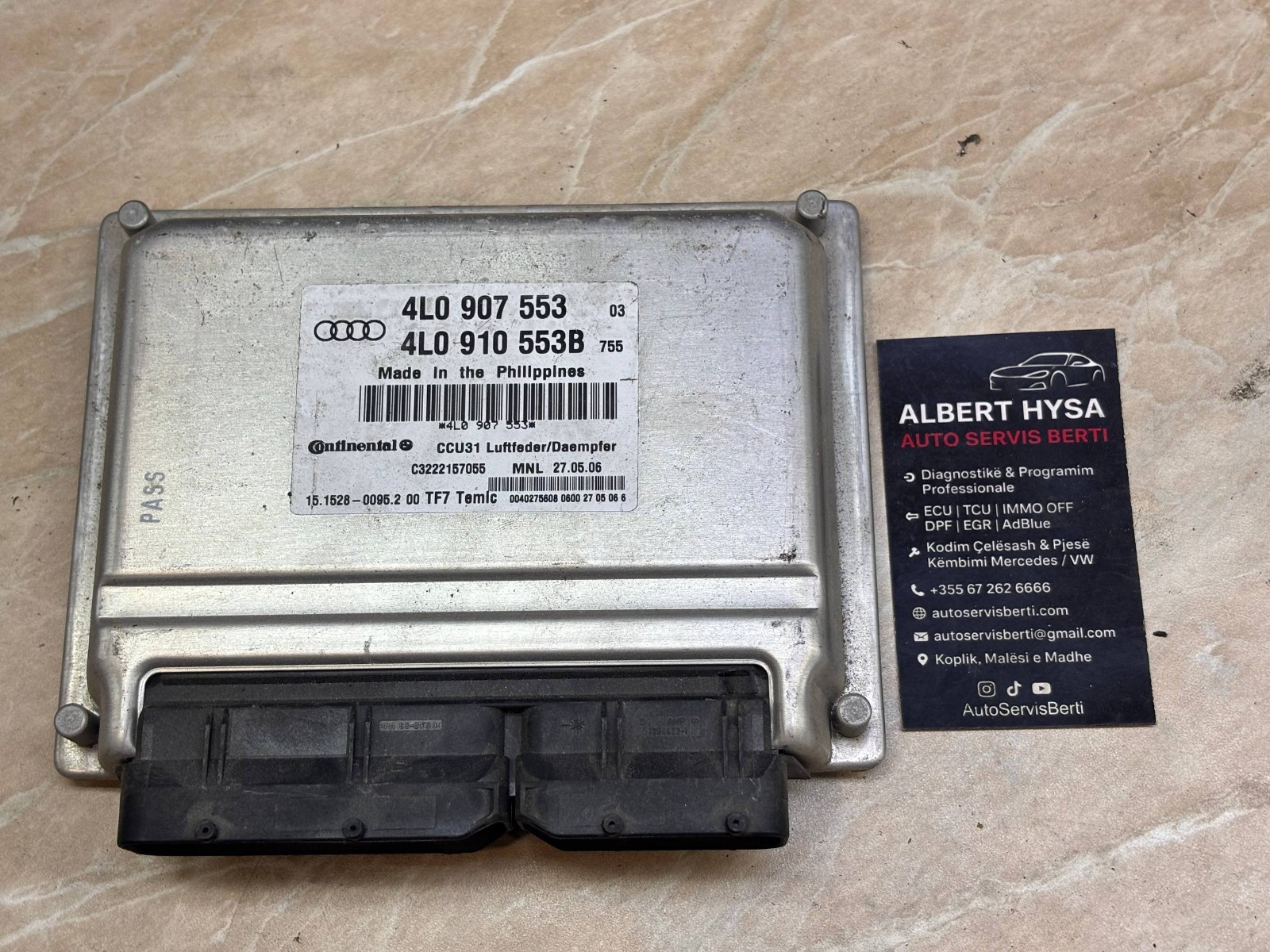 Continental Suspension Control Module 4L0907553 / 4L0910553B 15.1528-0095.2 00