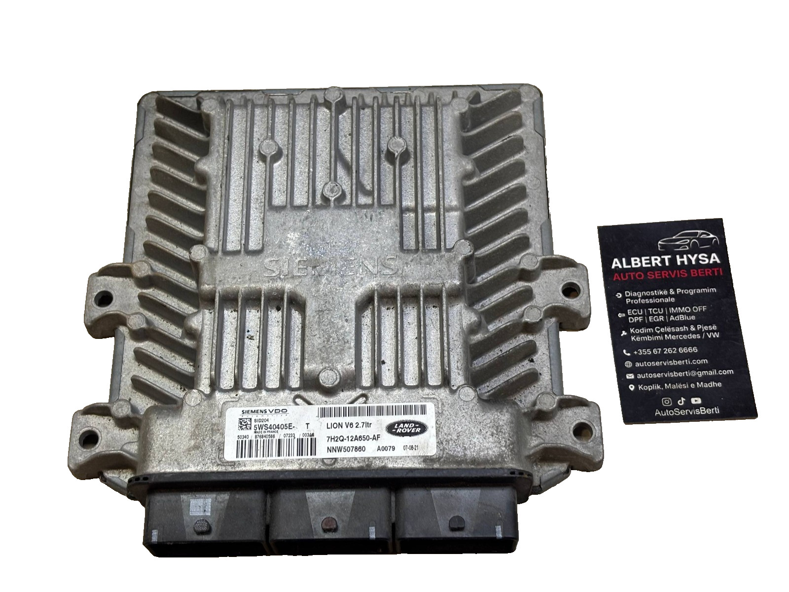 Siemens VDO Engine ECU 7H2Q 12A650 AF SID204 5WS40405E T