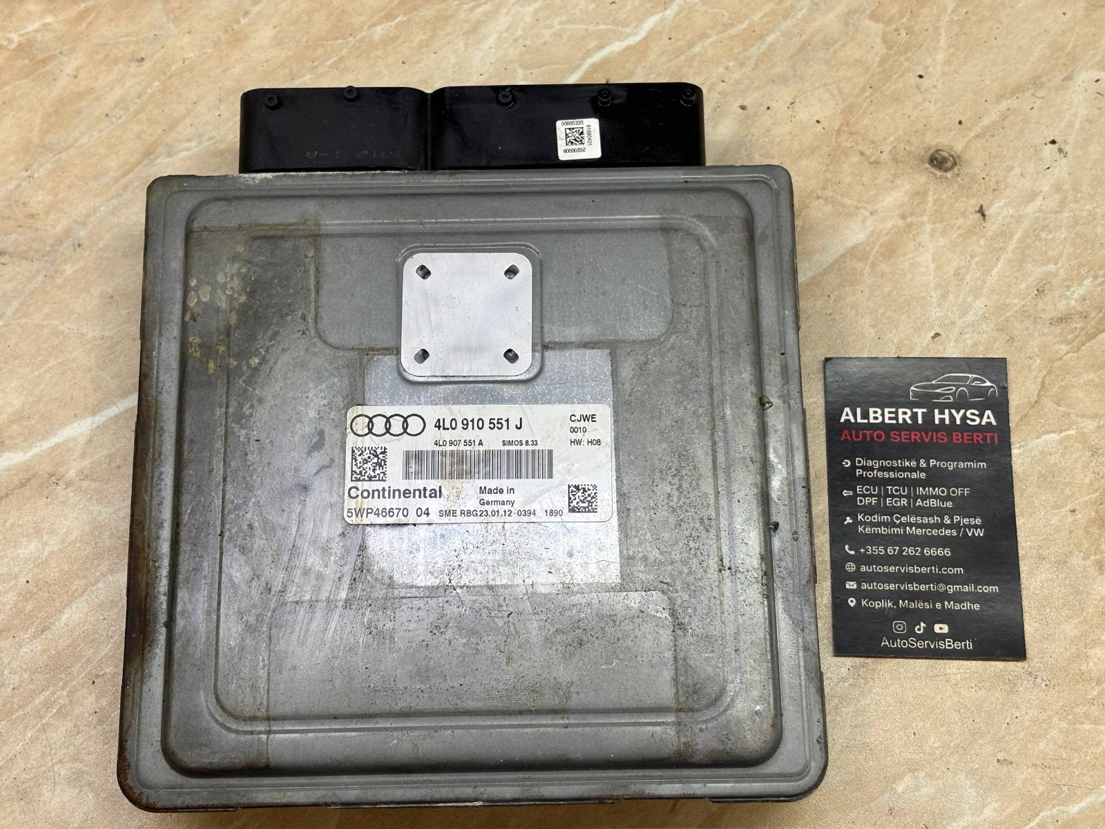 Continental Engine ECU 4L0910551J SIMOS 8.33 5WP46670 04