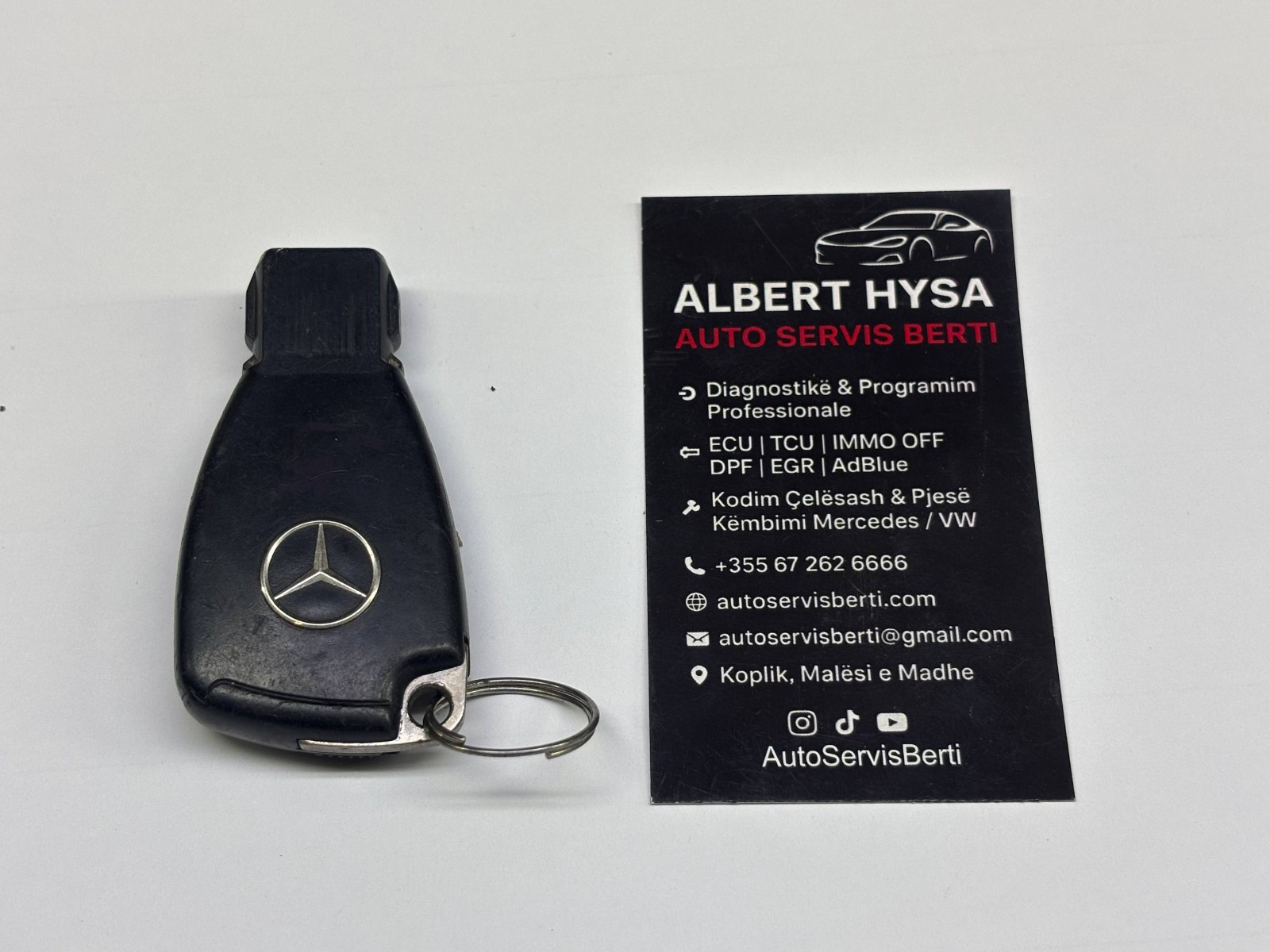 Genuine Mercedes-Benz Smart Key – 2 Button – 100% Functional – OEM