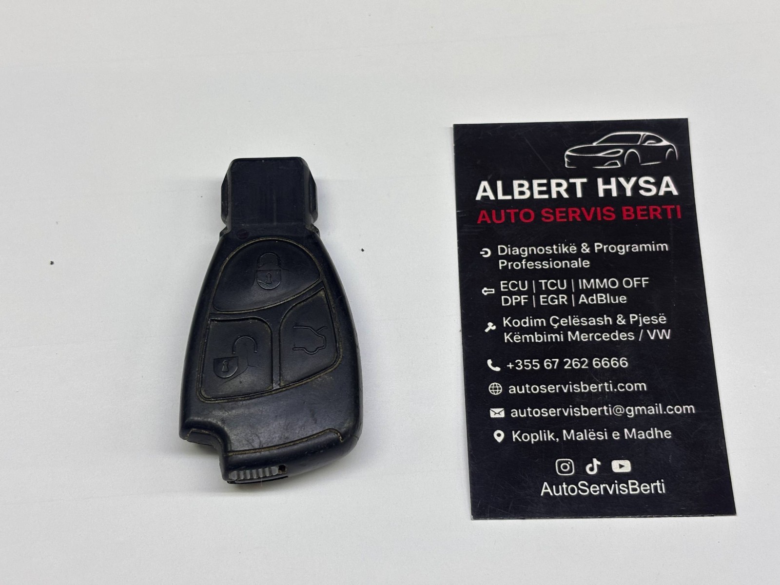 Genuine Mercedes-Benz 3 Button Smart Key Remote Fob OEM – 100% Working – Tested