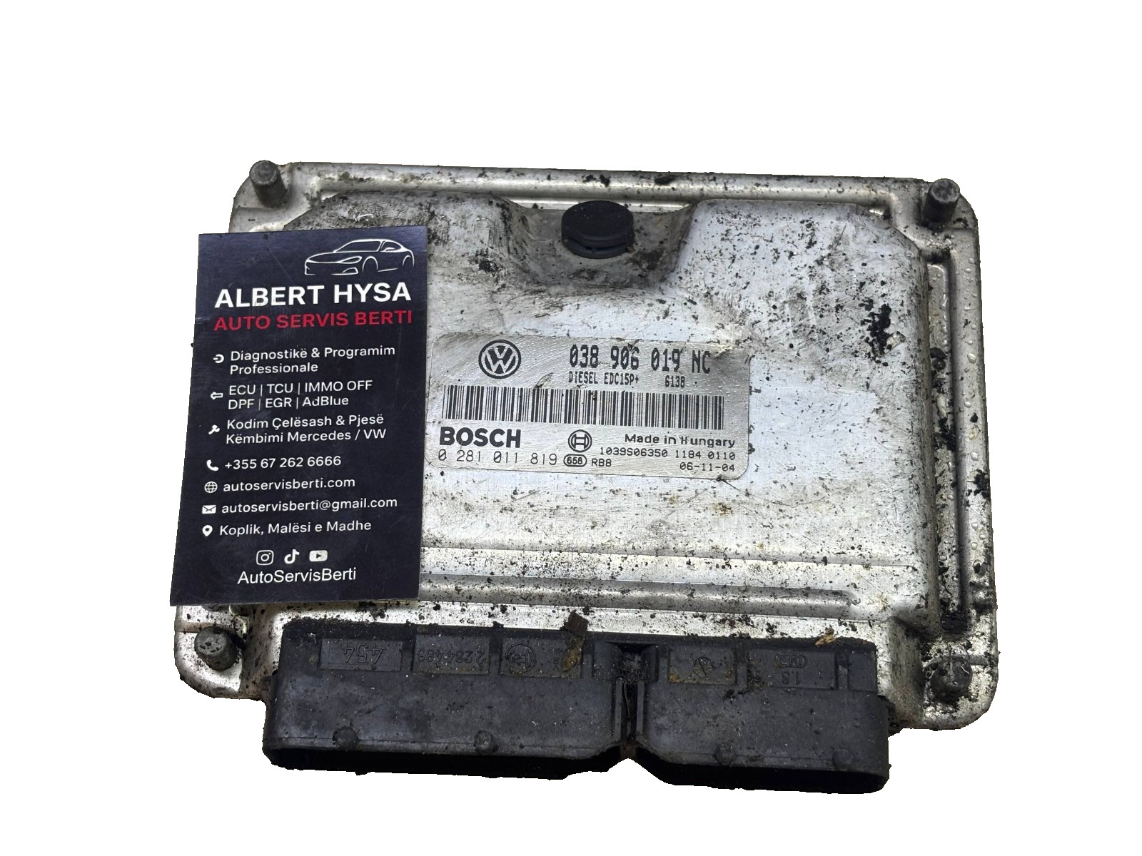 038906019NC VW Audi 1.9 TDI Engine ECU Bosch EDC15P+ 0281011819 OEM