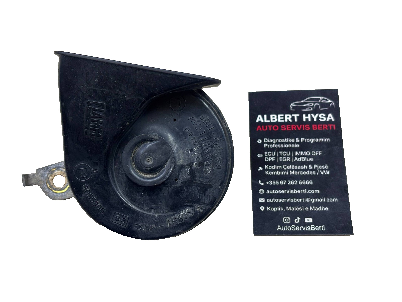 0055306 Mercedes Horn Bracket Warning Signal Mount