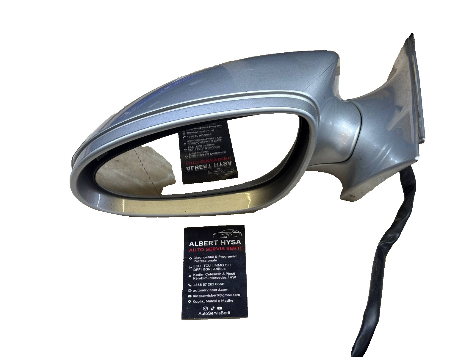 Mercedes-Benz W221 S-Class Left Side Door Mirror Silver OEM Genuine TESTED