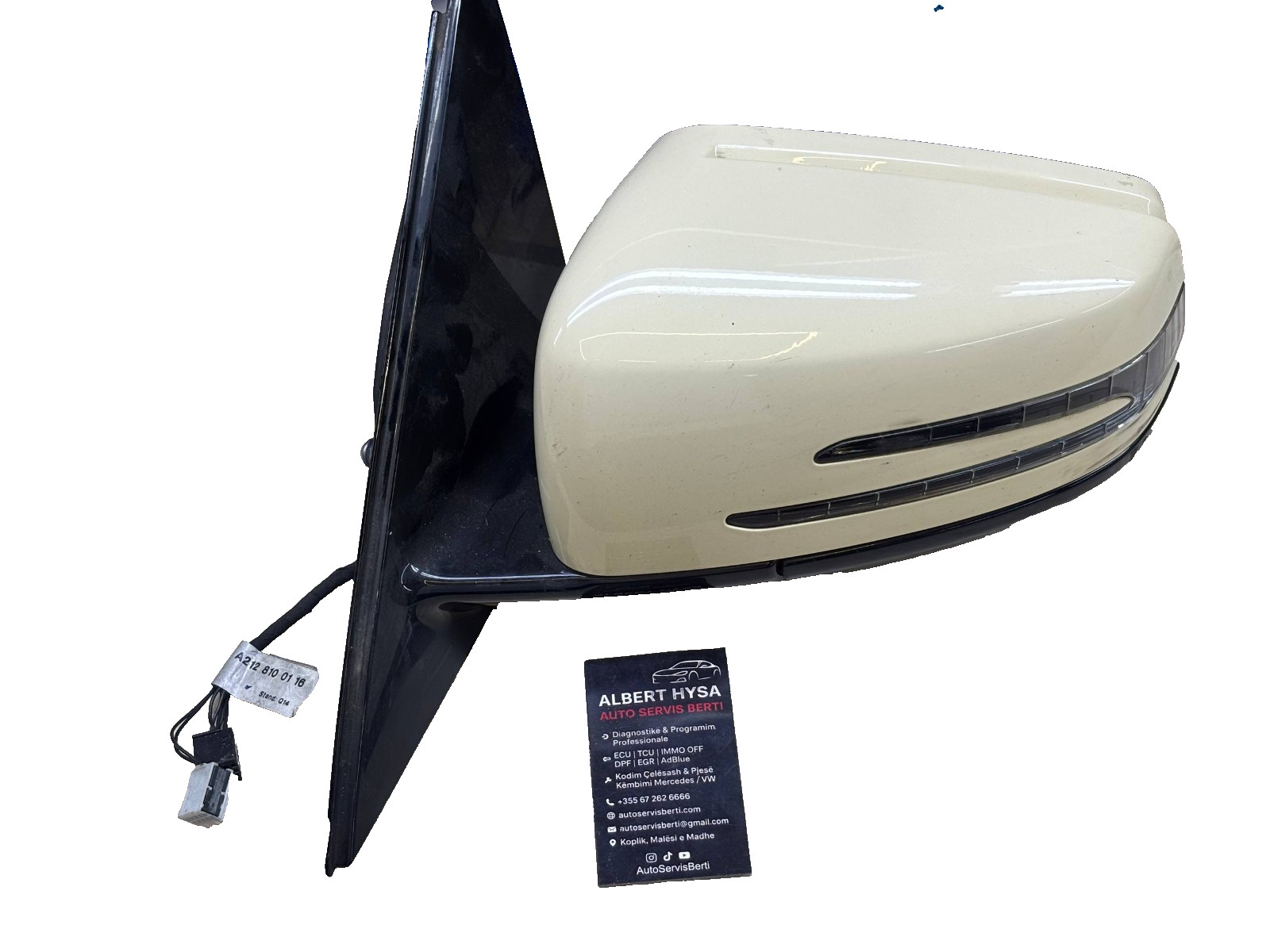 A2128100116 Mercedes W212 LEFT Wing Mirror With Indicator TESTED