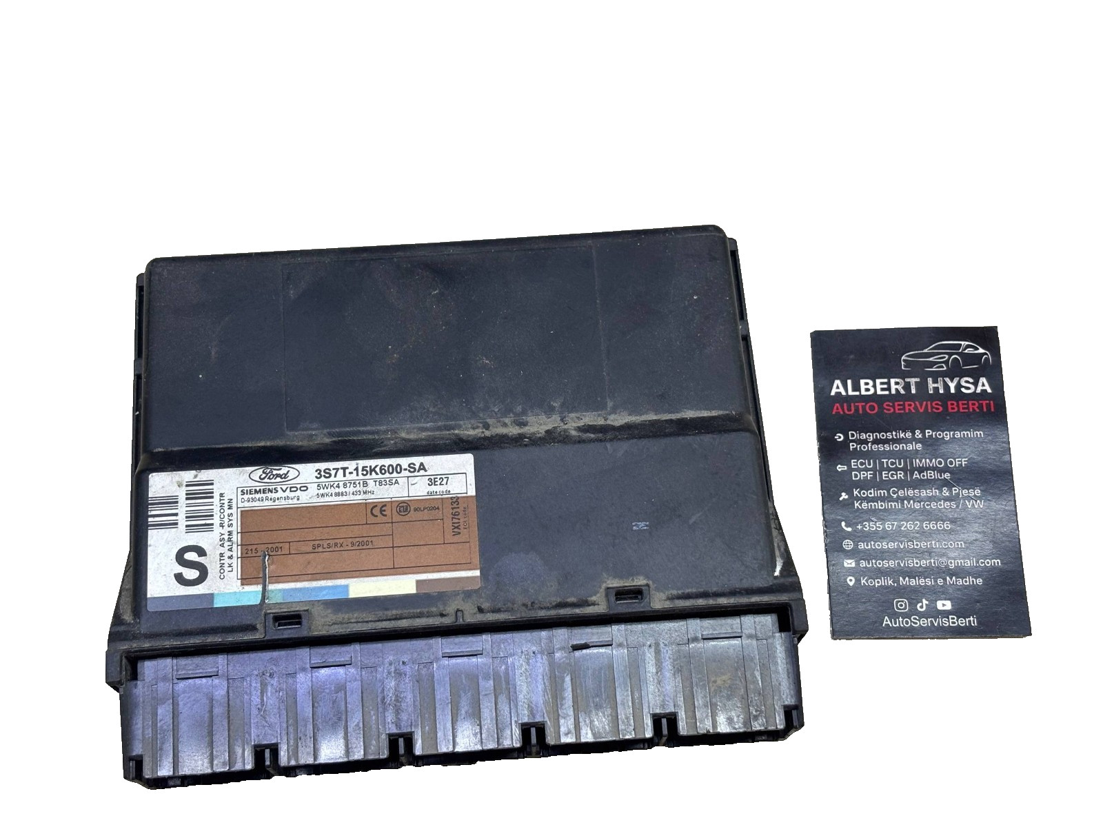 3S7T 15K600 SA CENTRAL LOCKING CONTROL UNIT siemens 5WK48751B