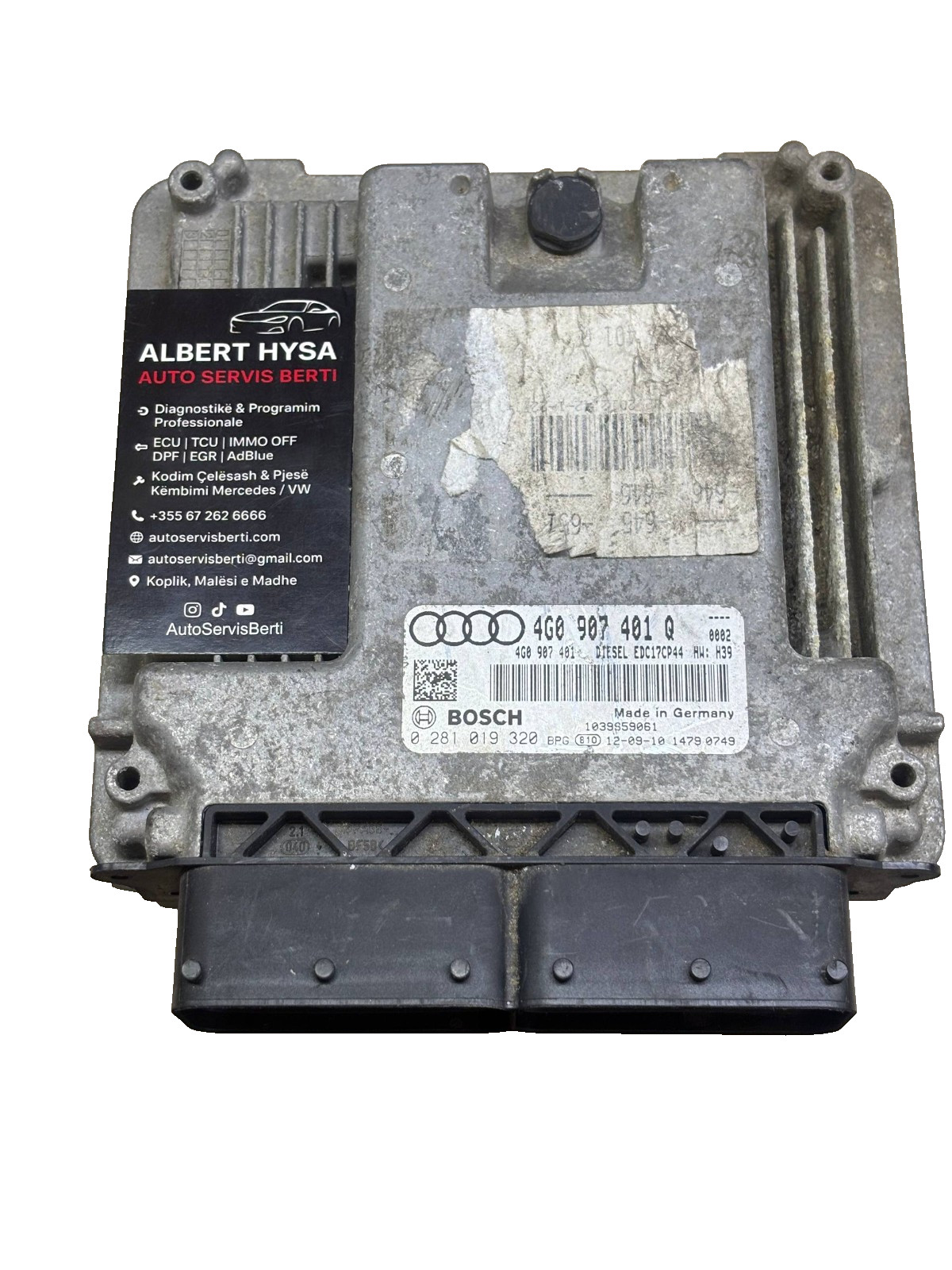 Audi ECU 4G0907401Q Bosch EDC17CP44 0281019320 OEM Engine Control Unit Tested