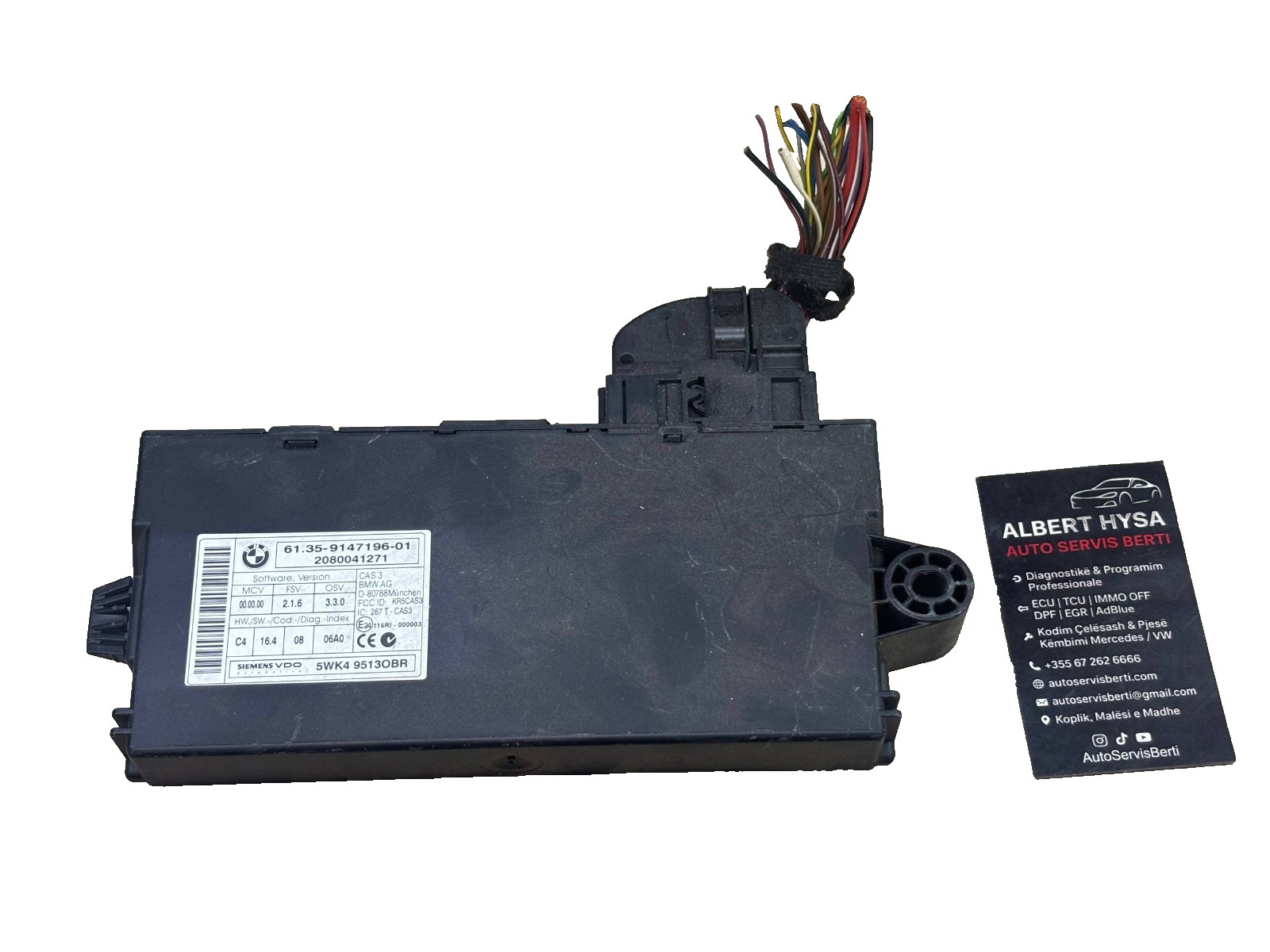 BODY COMFORT MODULE BMW 61.35 9147191-01	SIEMENS VDO 5WK49513OBR